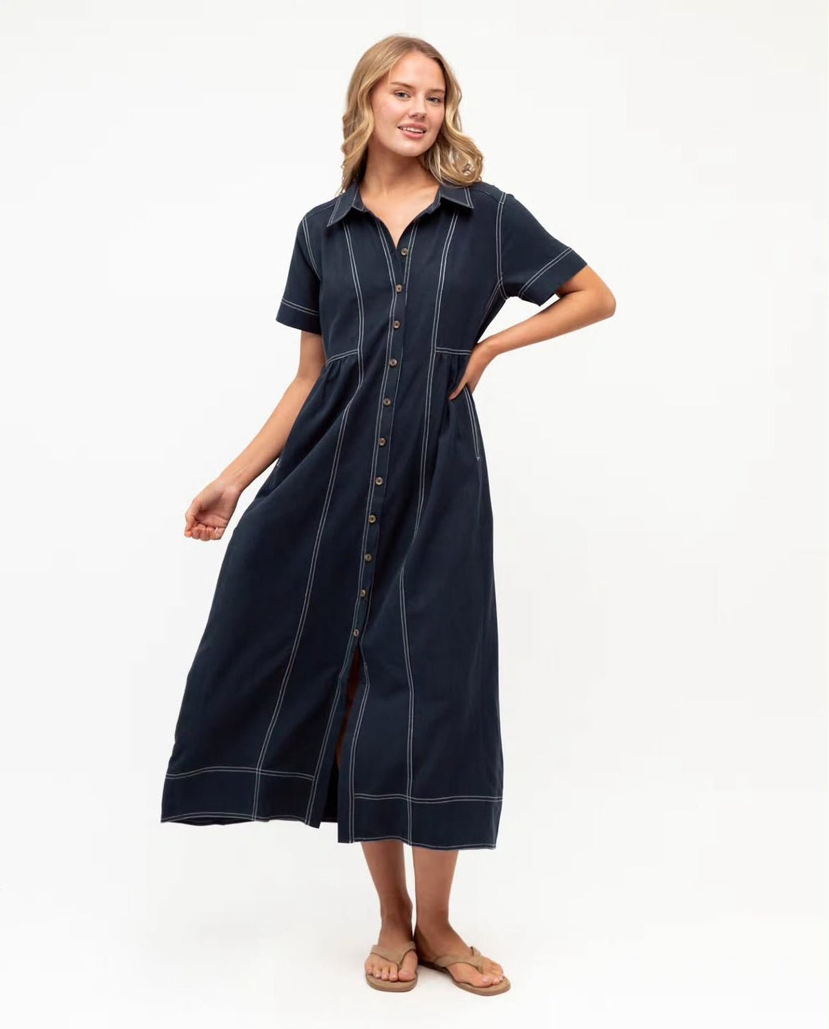 Sadie Dress (Navy) - Something For Me​​
