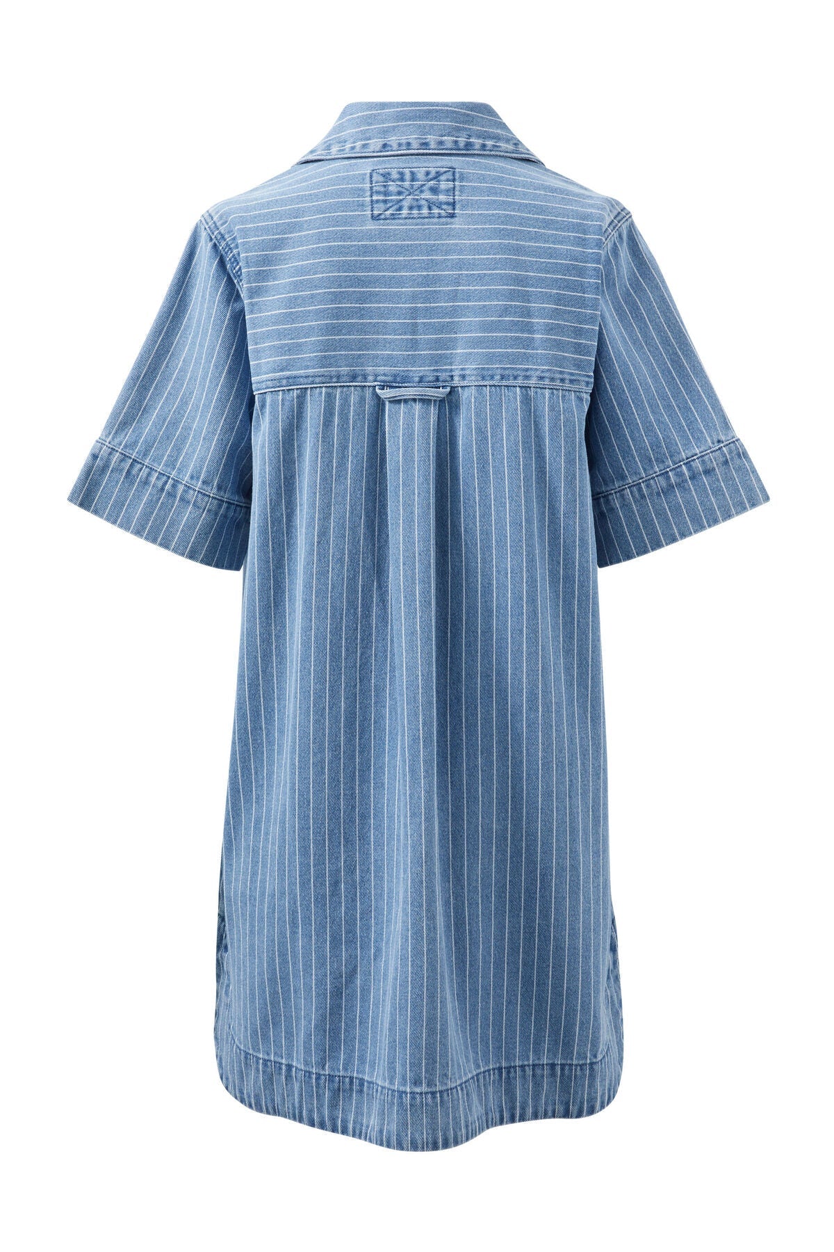 Sammy Relaxed Shirt Dress (Indigo Stripe) - Something For Me​​