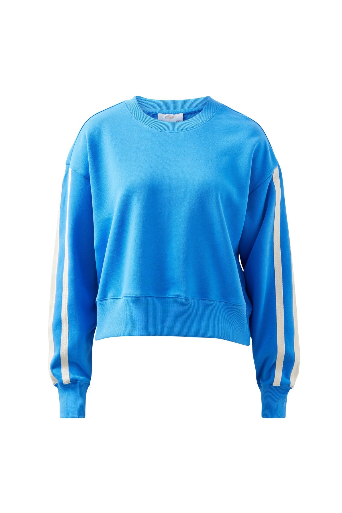 Sasha Sporty Slouchy Crew (Marine Blue Side Stripe) - Something For Me​​