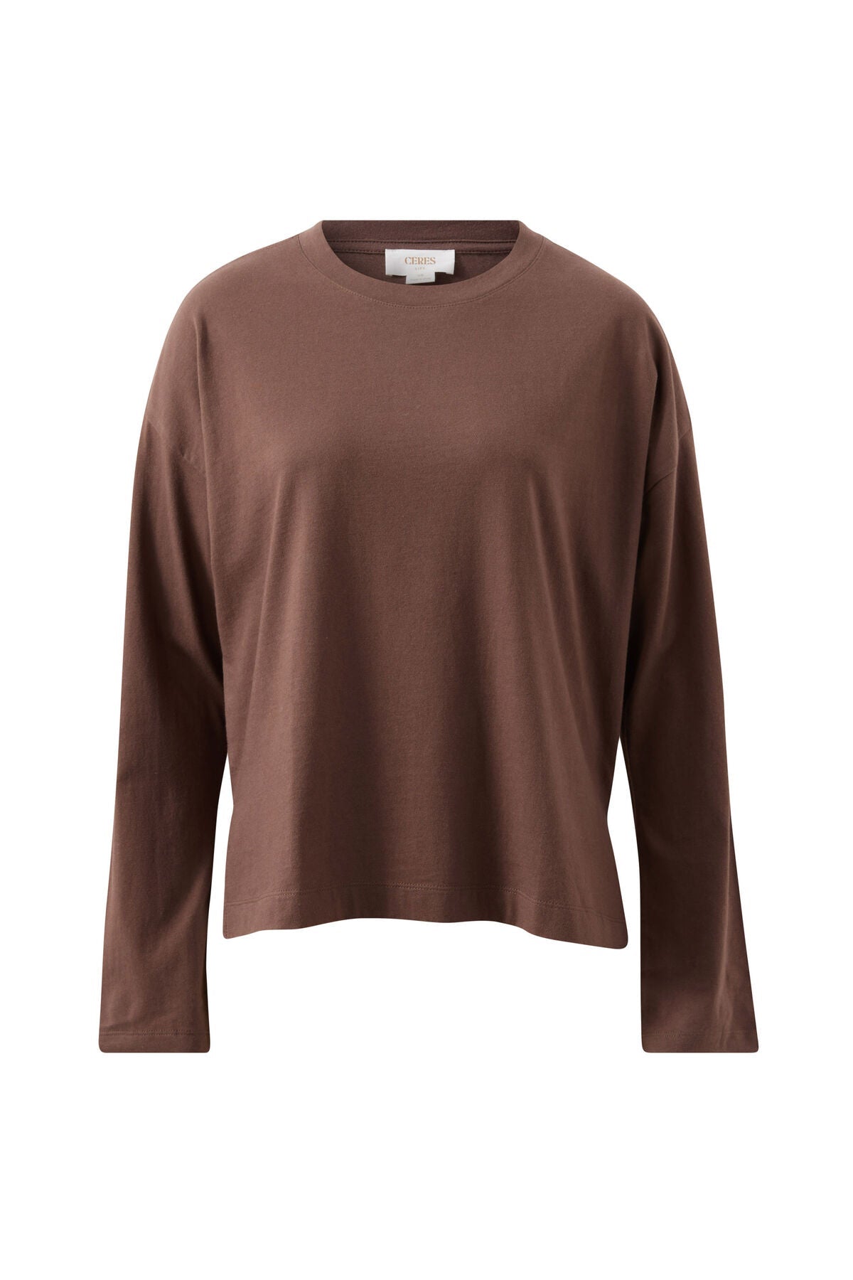 Scout Slouchy Long Sleeve Tee (Brunette Brown) - Something For Me​​