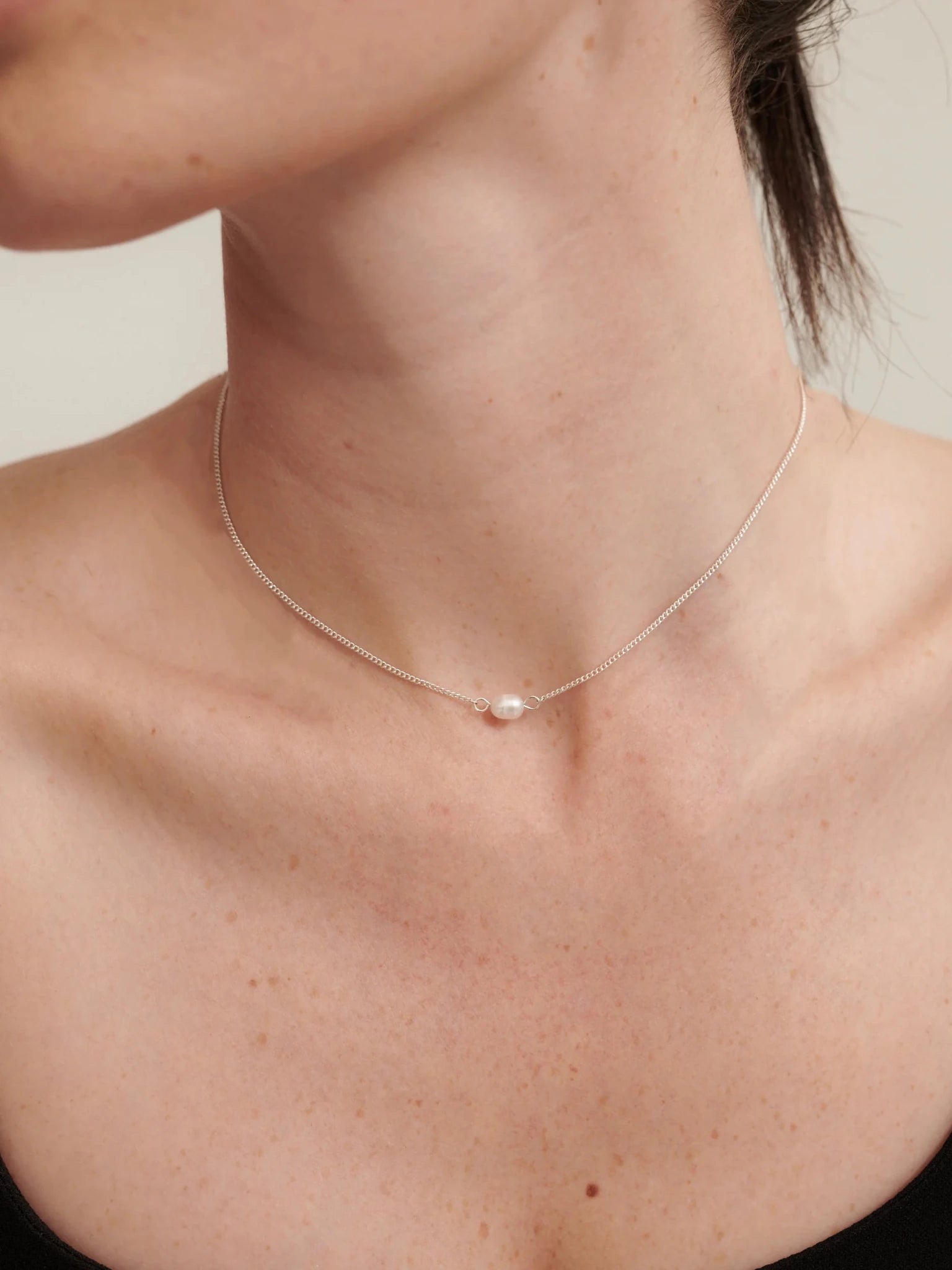 Single Pearl Sterling Silver Necklace - Something For Me​​