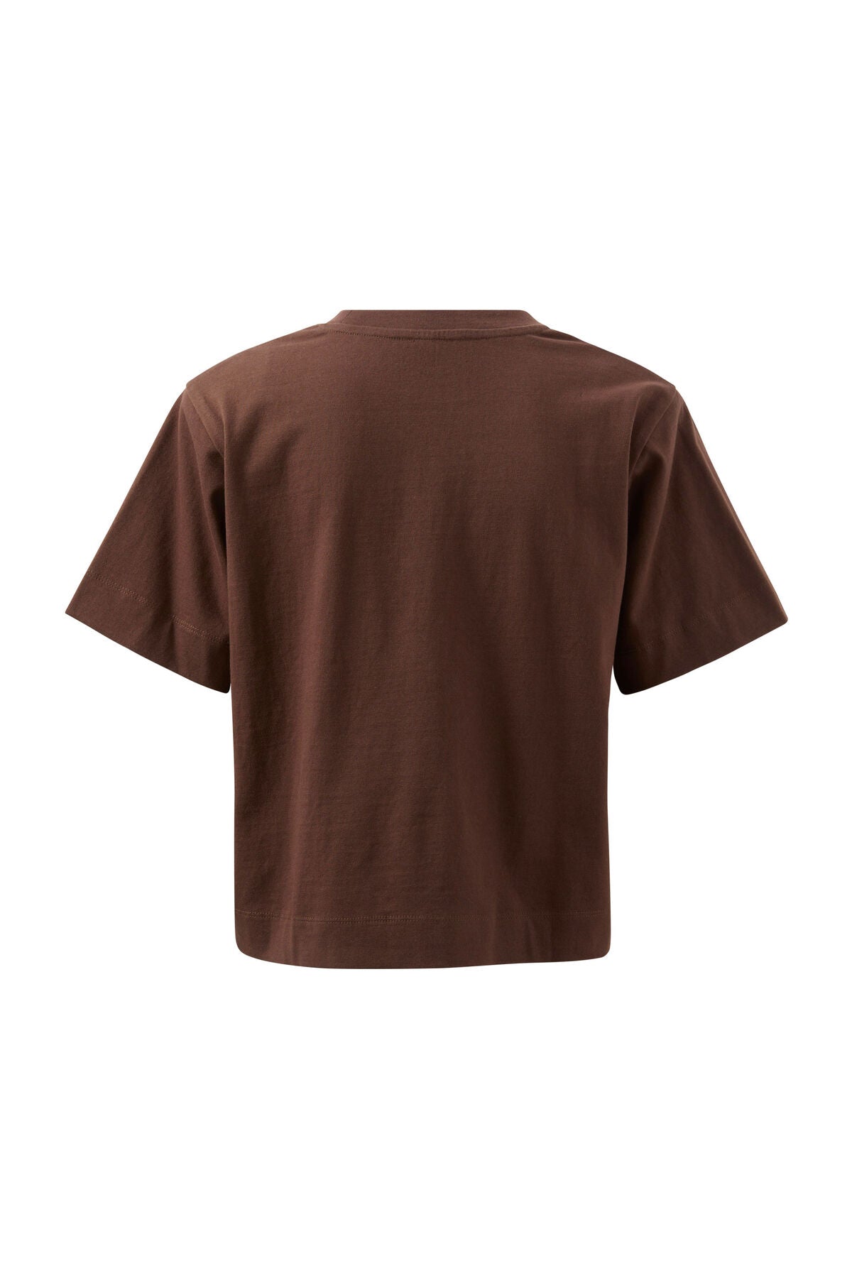 Sofia Boxy Shoulder Tee (Chocolate) - Something For Me​​