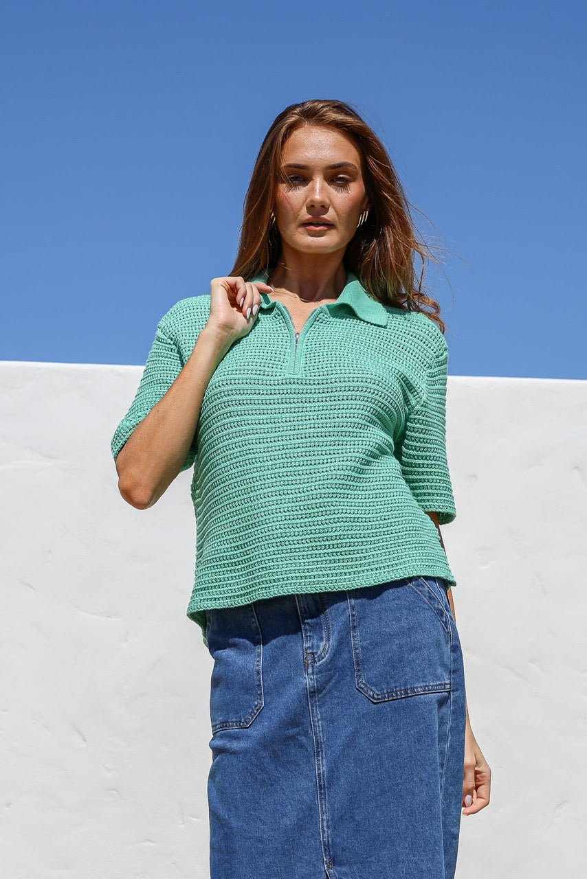 Sofia Knit (Green) - Something For Me​​