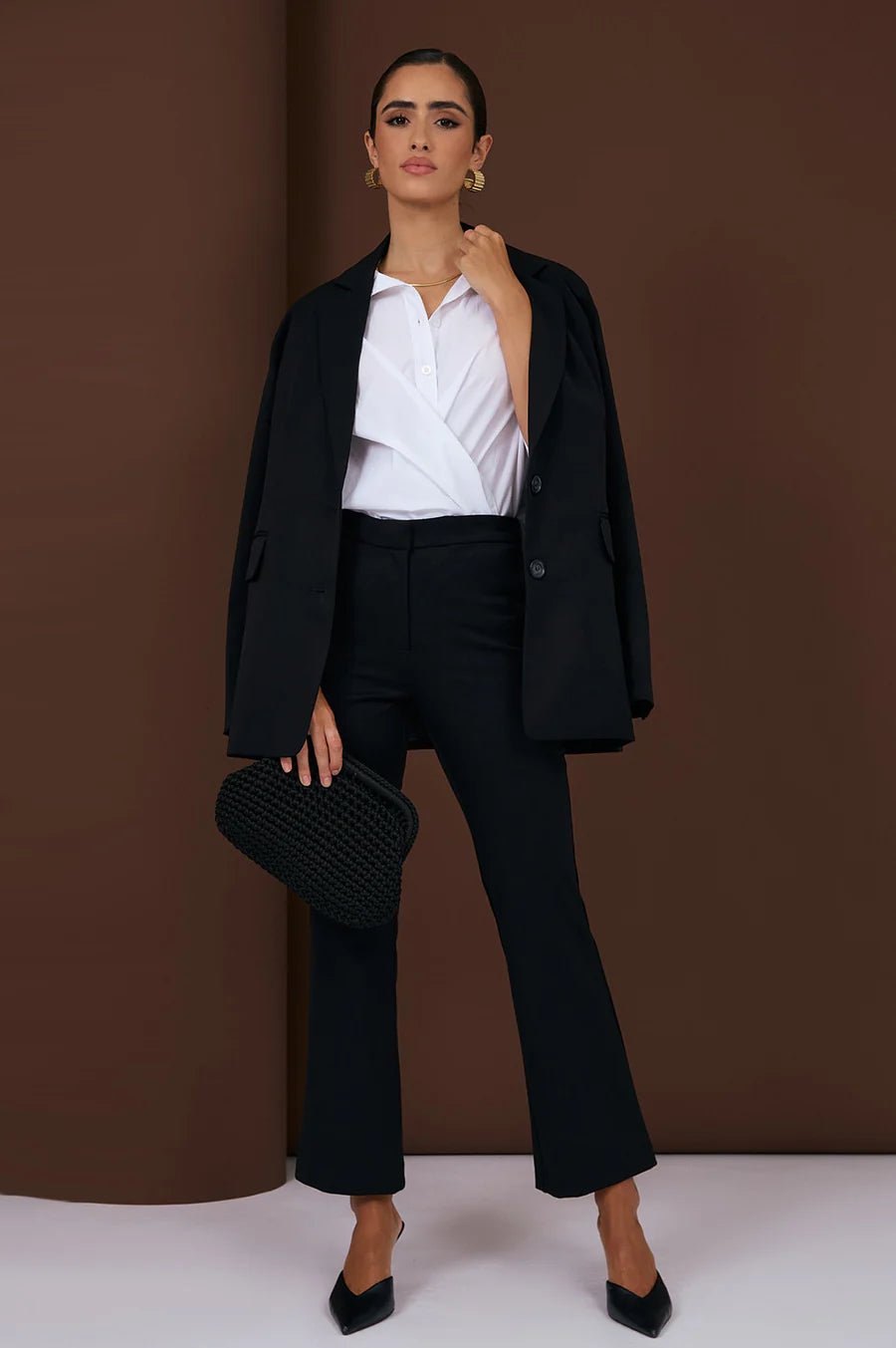 Sonny Straight Leg Pant (Black) - Something For Me​​