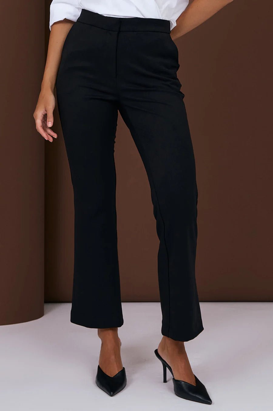 Sonny Straight Leg Pant (Black) - Something For Me​​