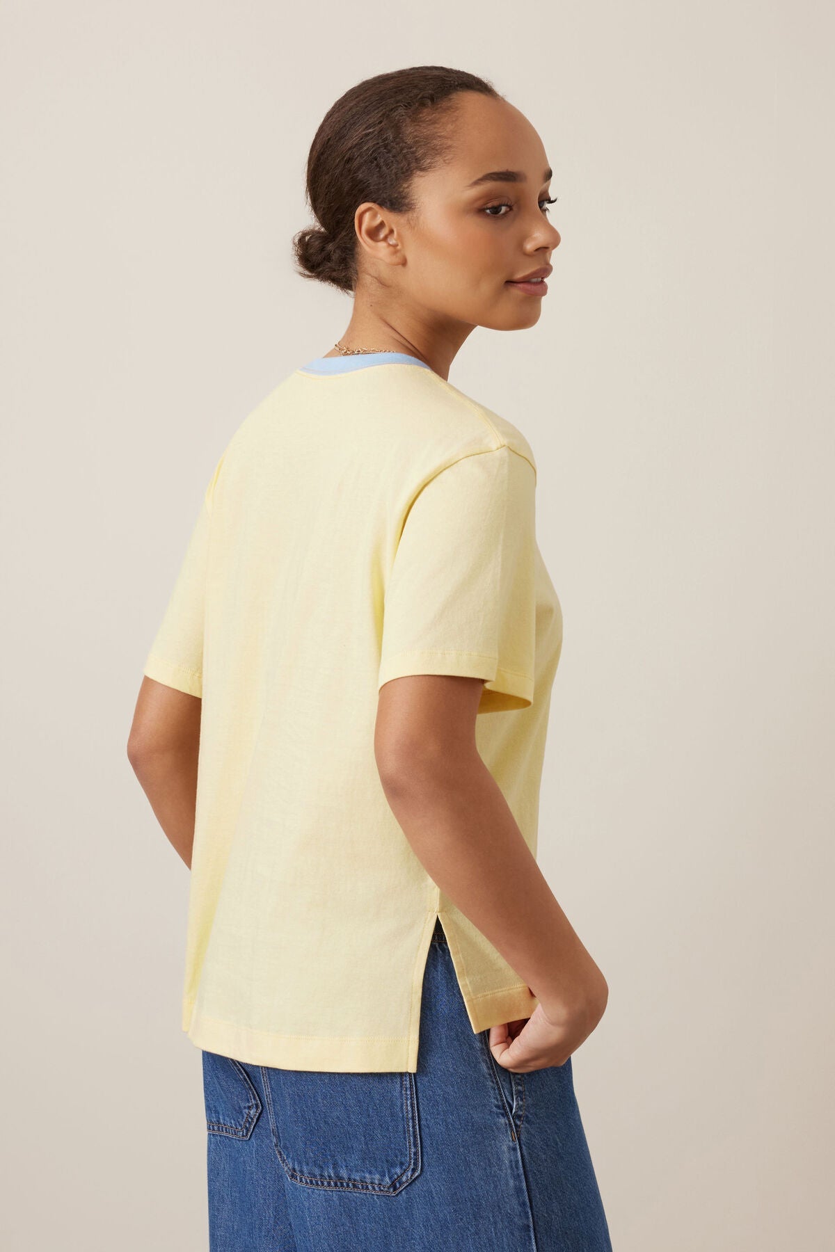 Stevie Slouchy Tee (New Butter/Heritage Logo) - Something For Me​​