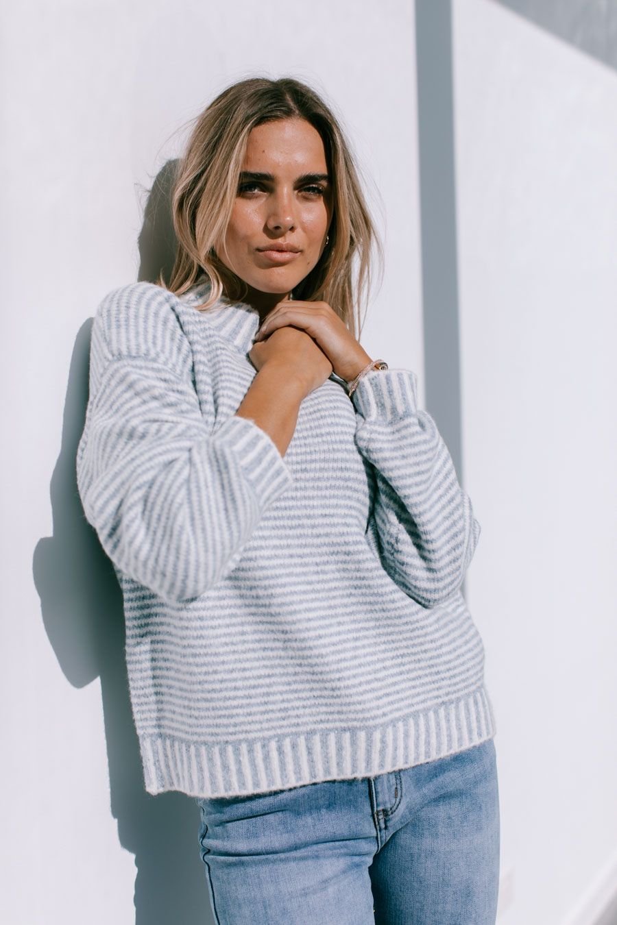 Stripe Billy Knit (Blue) - Something For Me​​