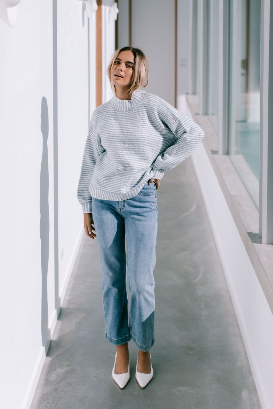 Stripe Billy Knit (Blue) - Something For Me​​