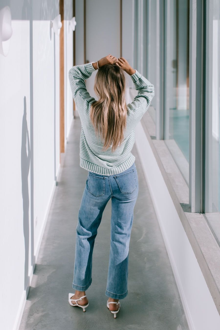 Stripe Billy Knit (Sage) - Something For Me​​