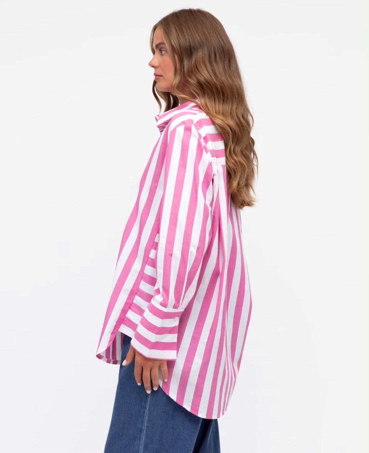 Stripe Shirt (Pink) - Something For Me​​