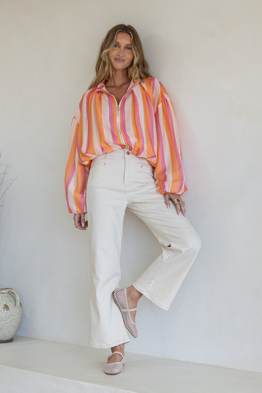 Striped Satin Jacket - Something For Me​​