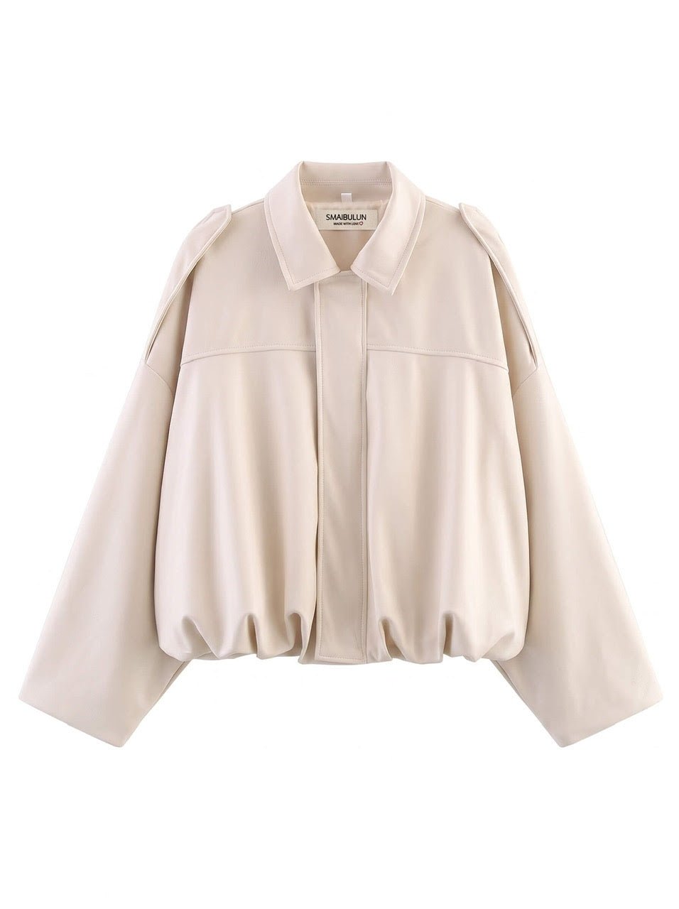 Suede Bomber Jacket (Cream) - Something For Me​​