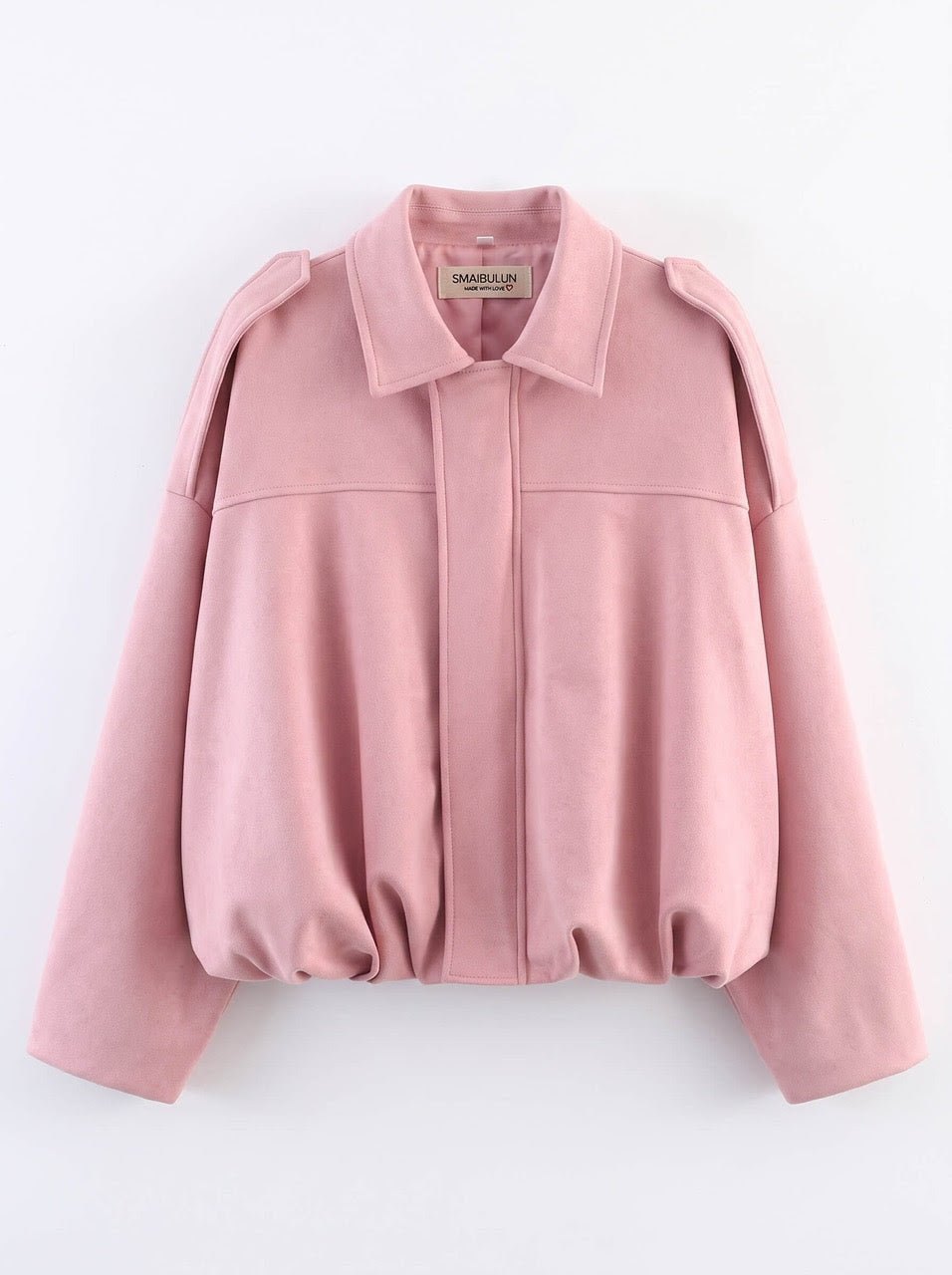 Suede Bomber Jacket (Pink) - Something For Me​​