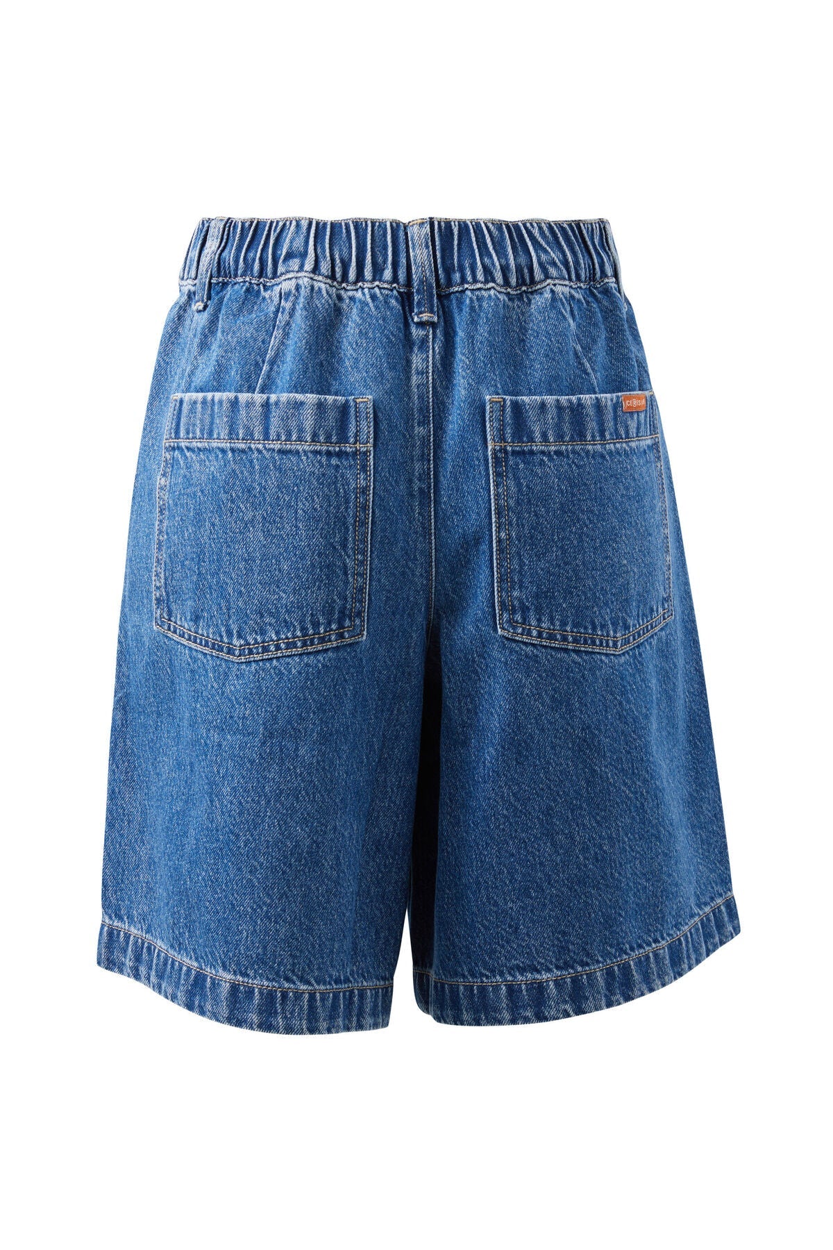 Sylvie Longline Pleat Denim Short (Fresh Indigo) - Something For Me​​