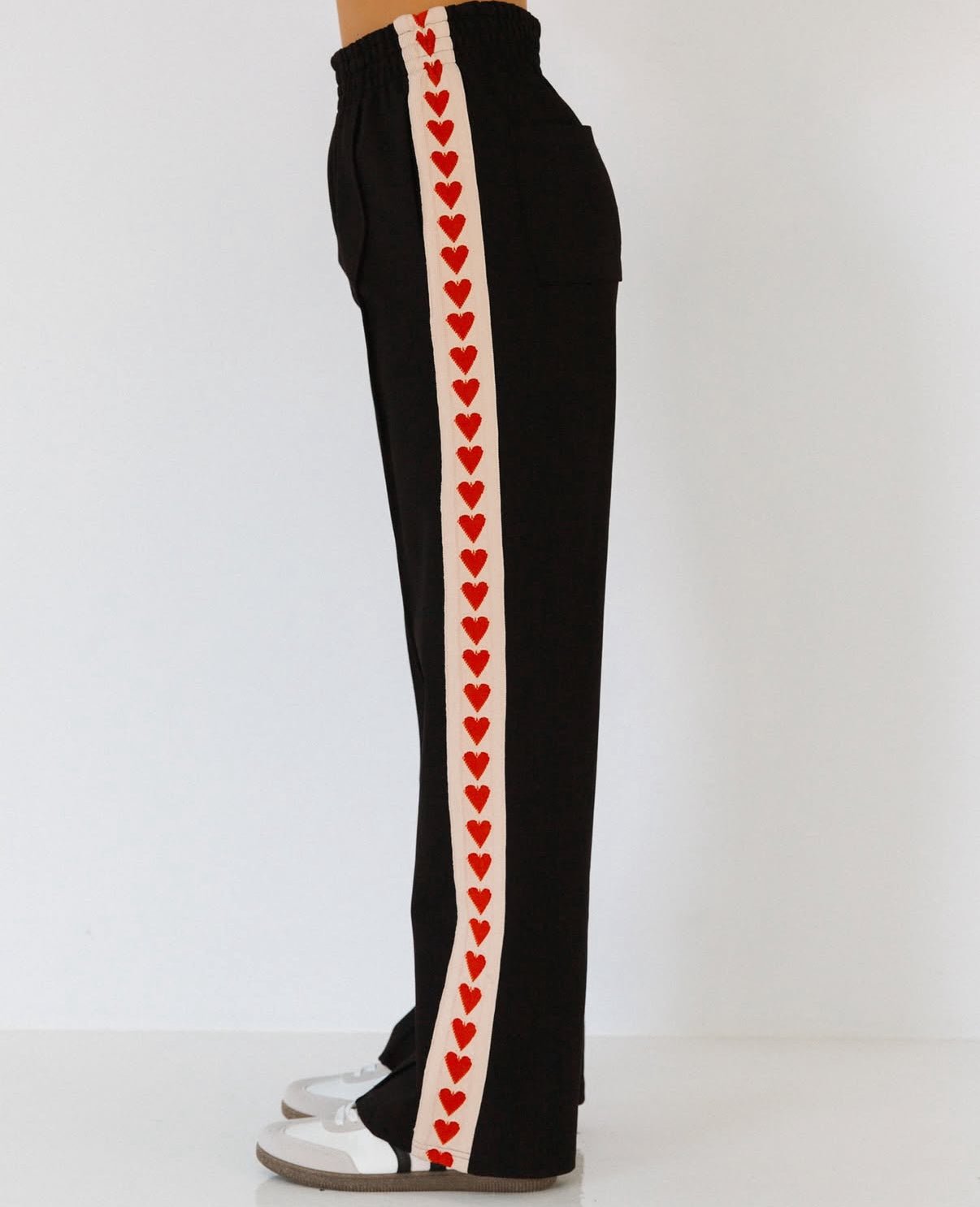 Talia Track Pants (Red Heart) - Something For Me​​