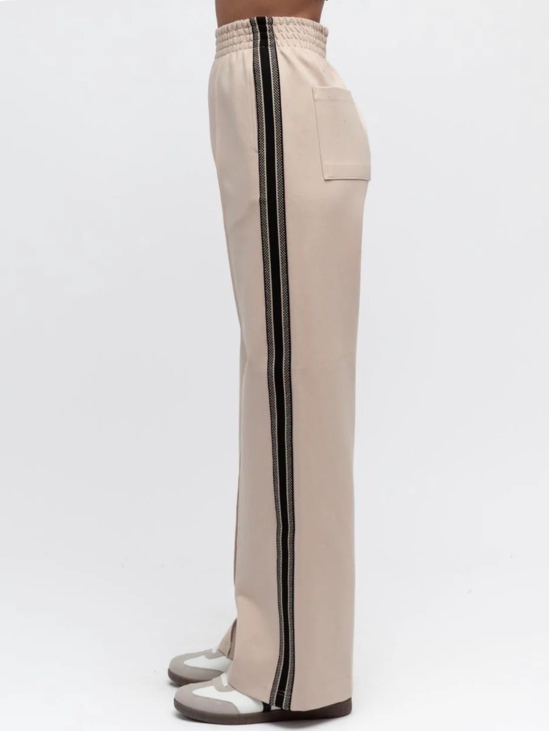 Talia Track Pants (Sand) - Something For Me​​