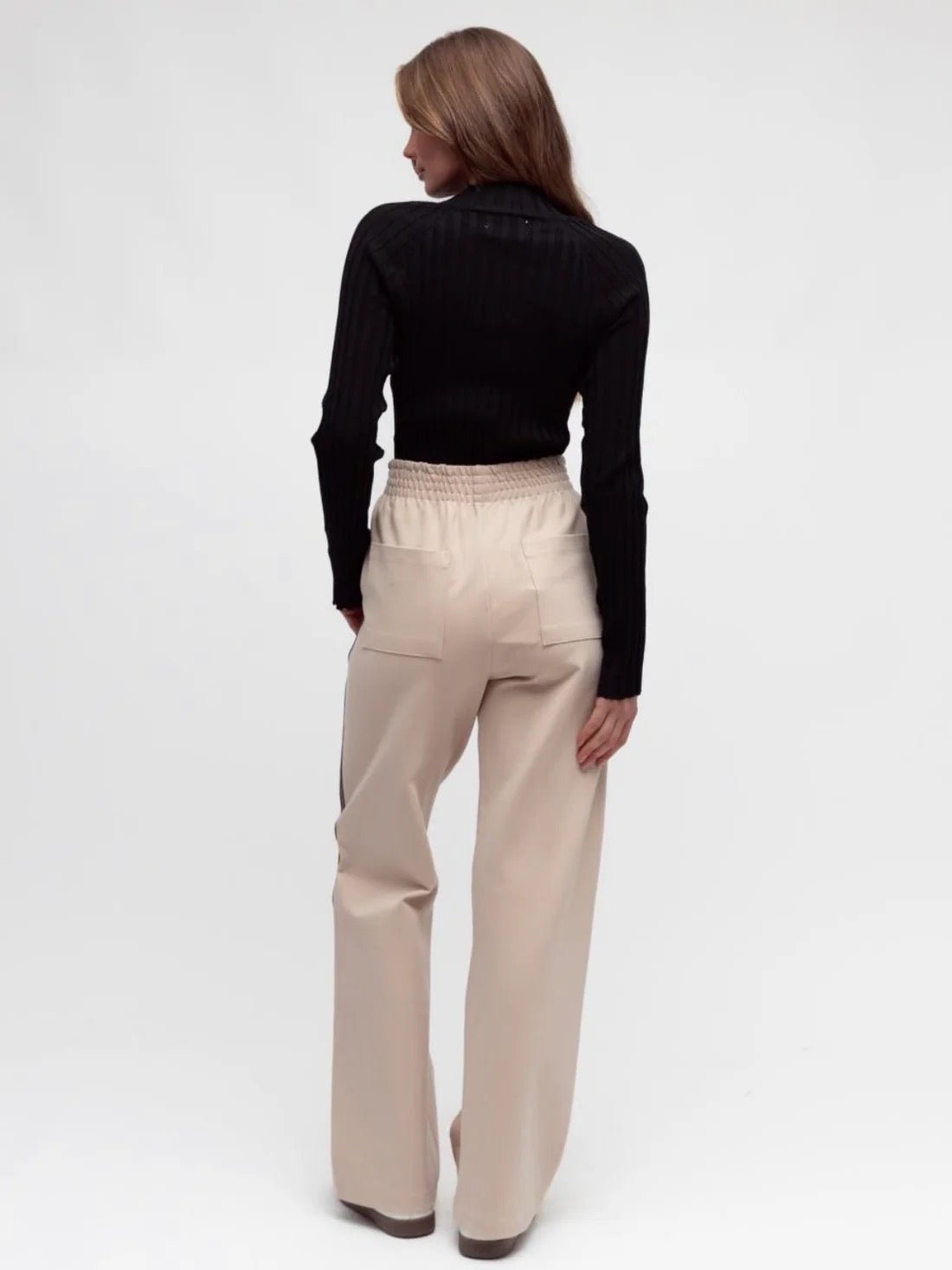 Talia Track Pants (Sand) - Something For Me​​