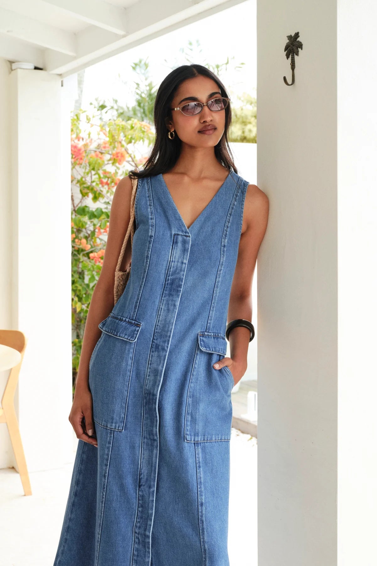 Taylor Denim Midi Dress (Fresh Indigo) - Something For Me​​