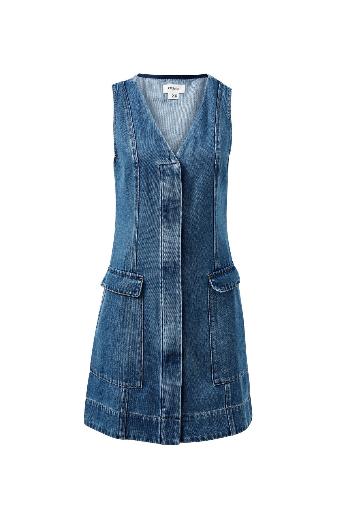 Taylor Denim Mini Dress (Fresh Indigo) - Something For Me​​