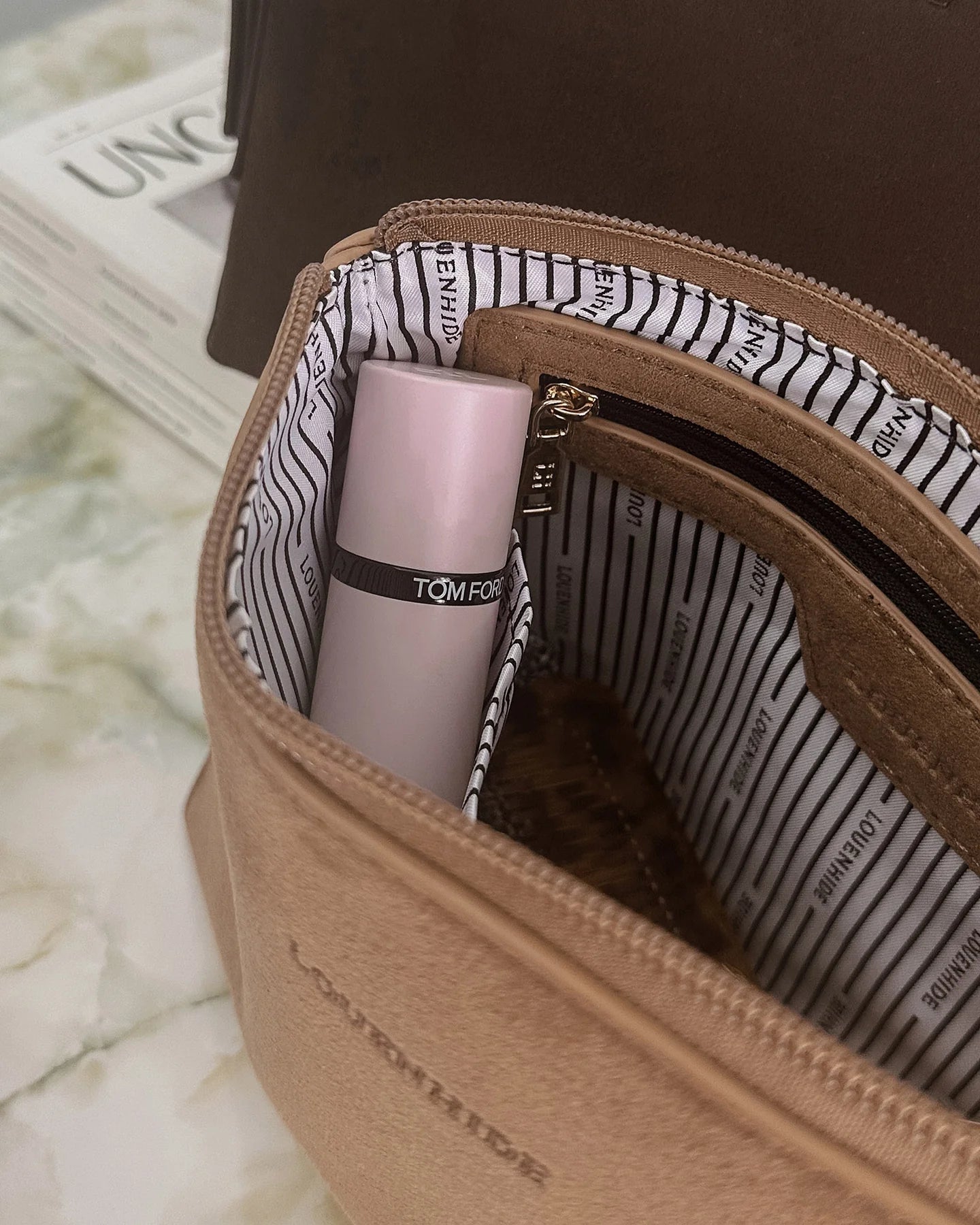 The Everyday Suedette Pouch (Honey) - Something For Me​​