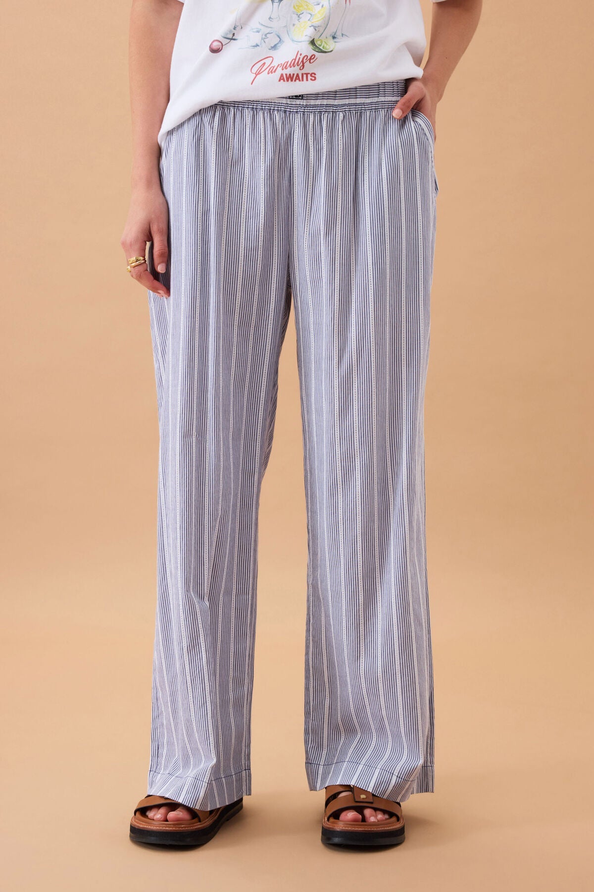 The Lounge Pant (College Blue Ladder Stripe) - Something For Me​​