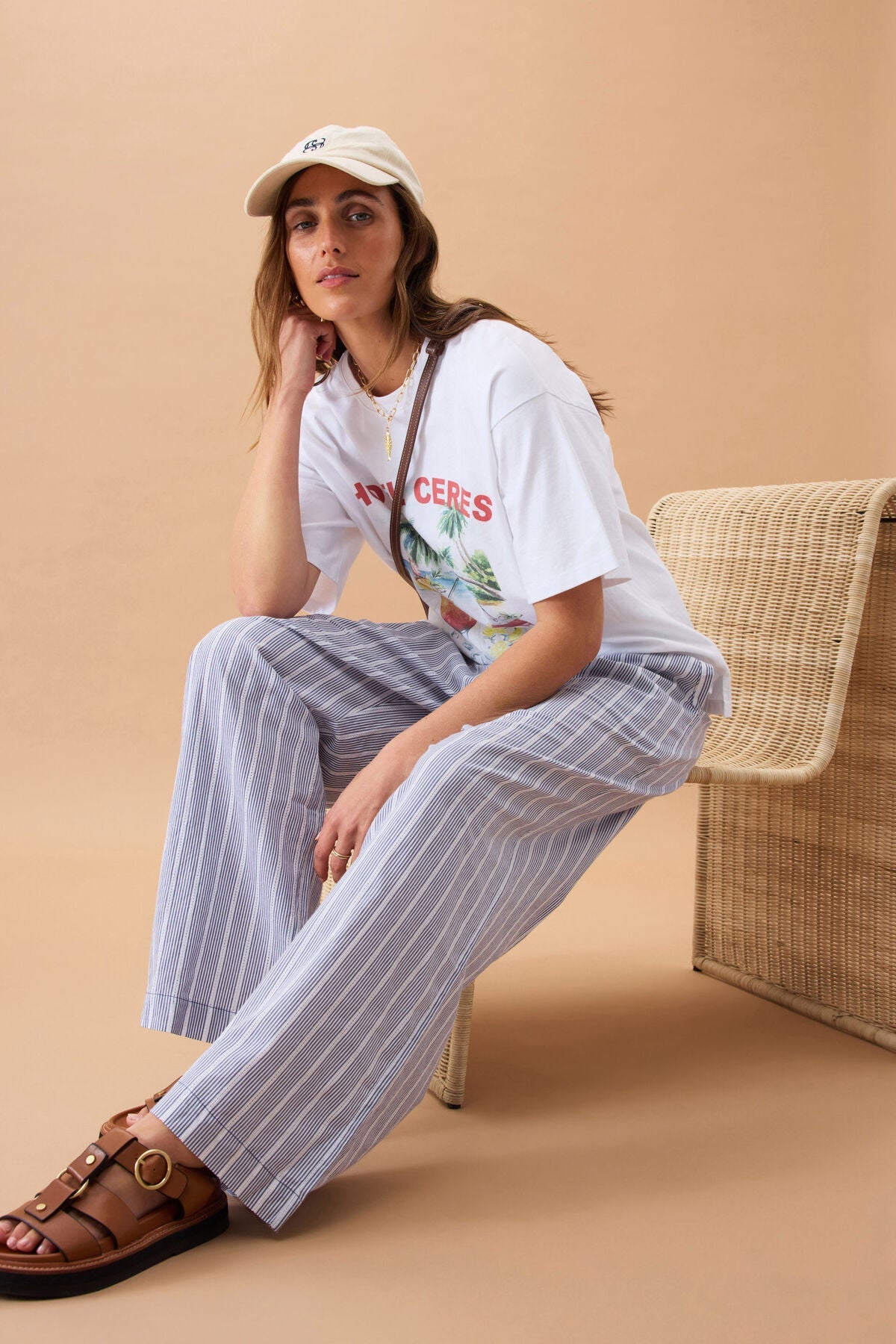 The Lounge Pant (College Blue Ladder Stripe) - Something For Me​​