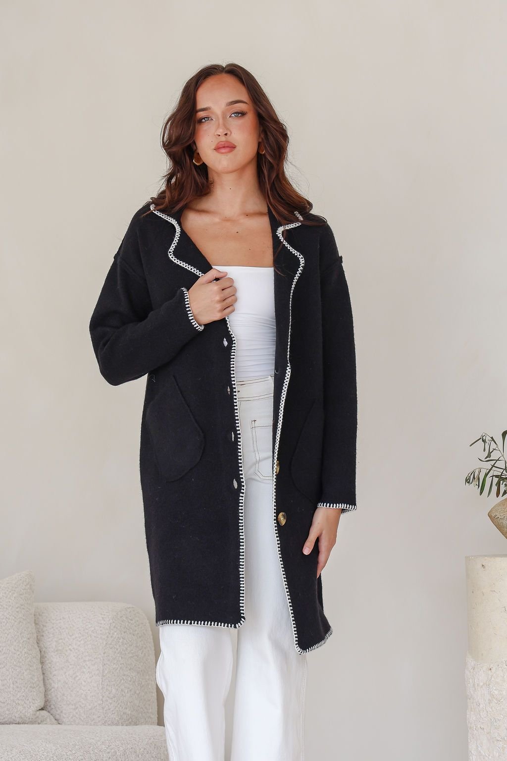 Thea Cardigan (Black) - Something For Me​​