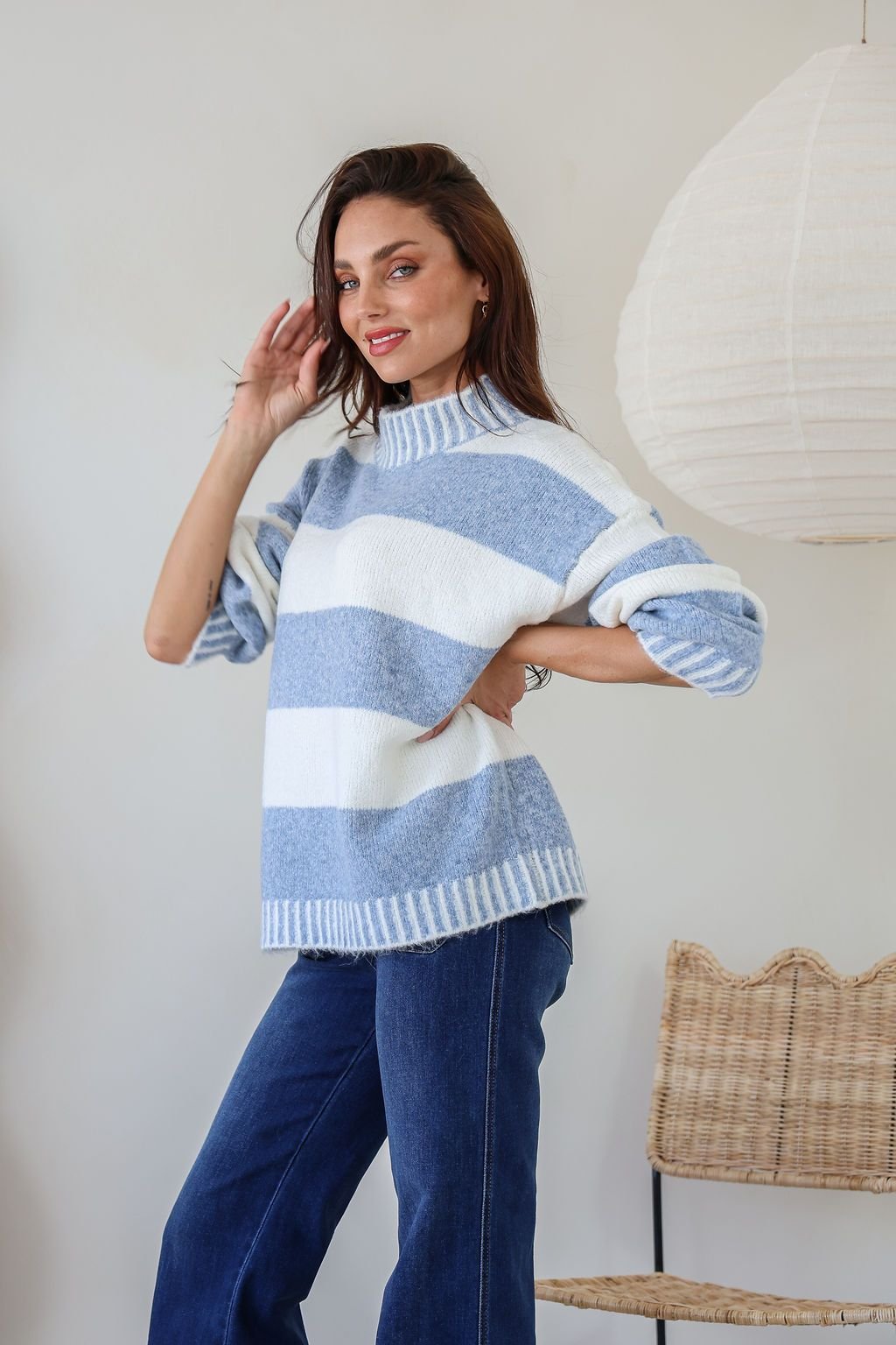 Tilly Knit (Blue/Ivory) - Something For Me​​