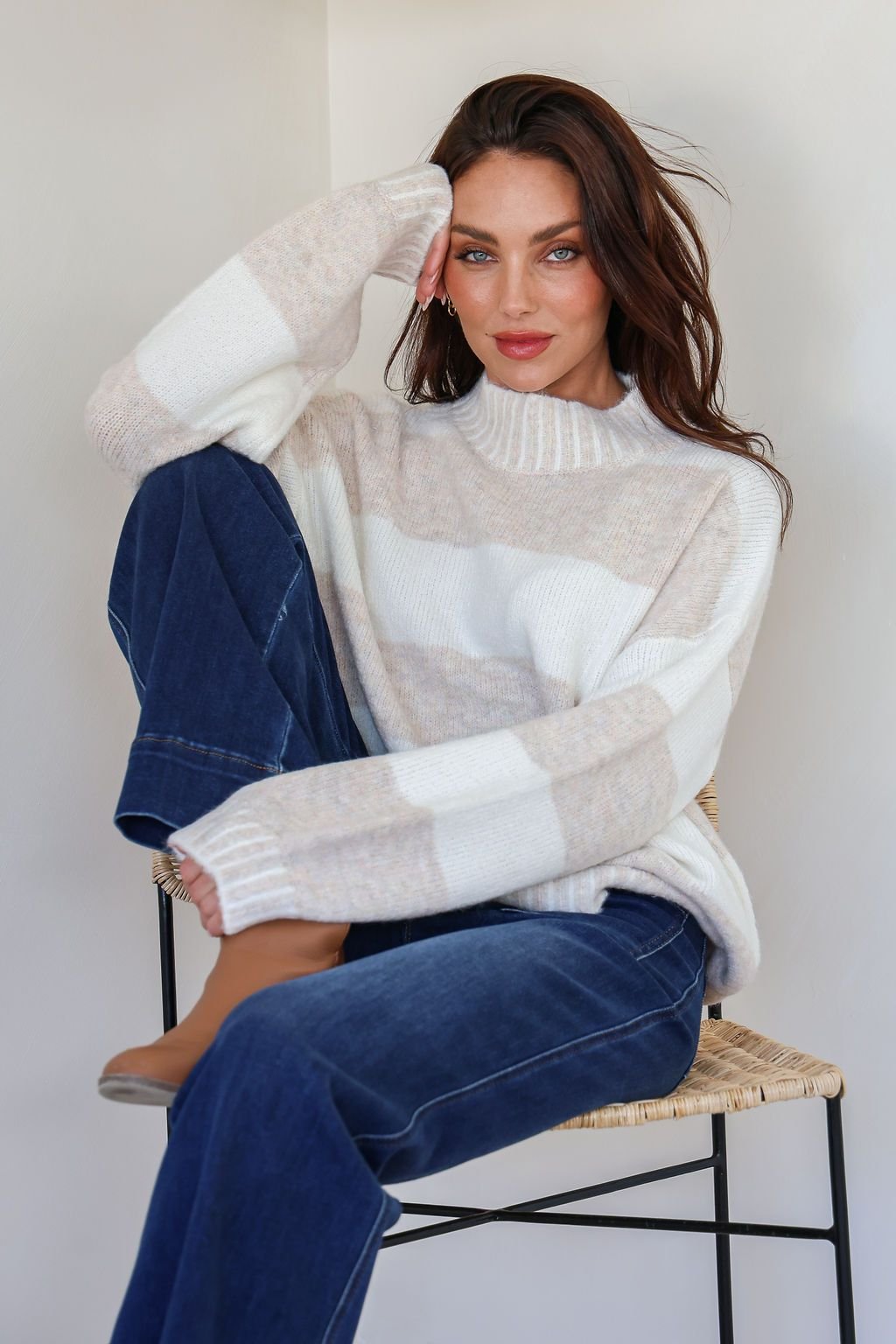 Tilly Knit (Latte/Ivory) - Something For Me​​