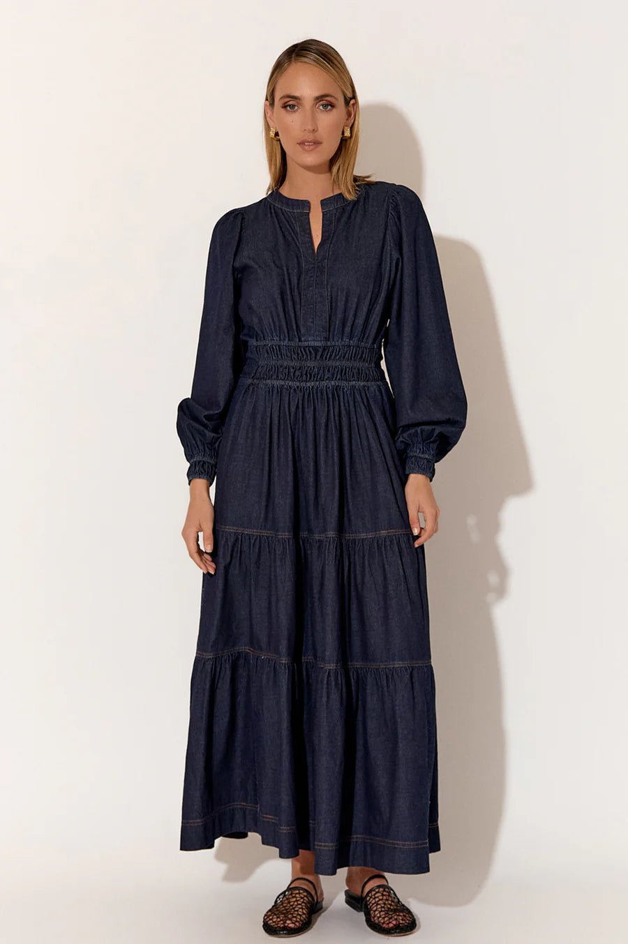 Violette Long Sleeve Denim Dress - Something For Me​​