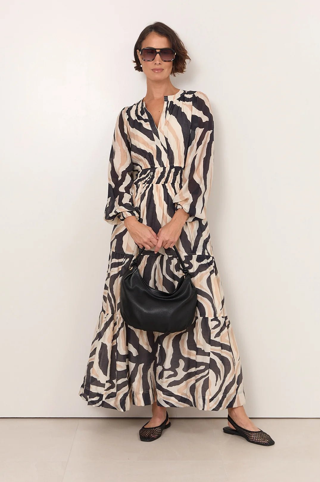 Violette Zebra Print Maxi Dress - Something For Me​​