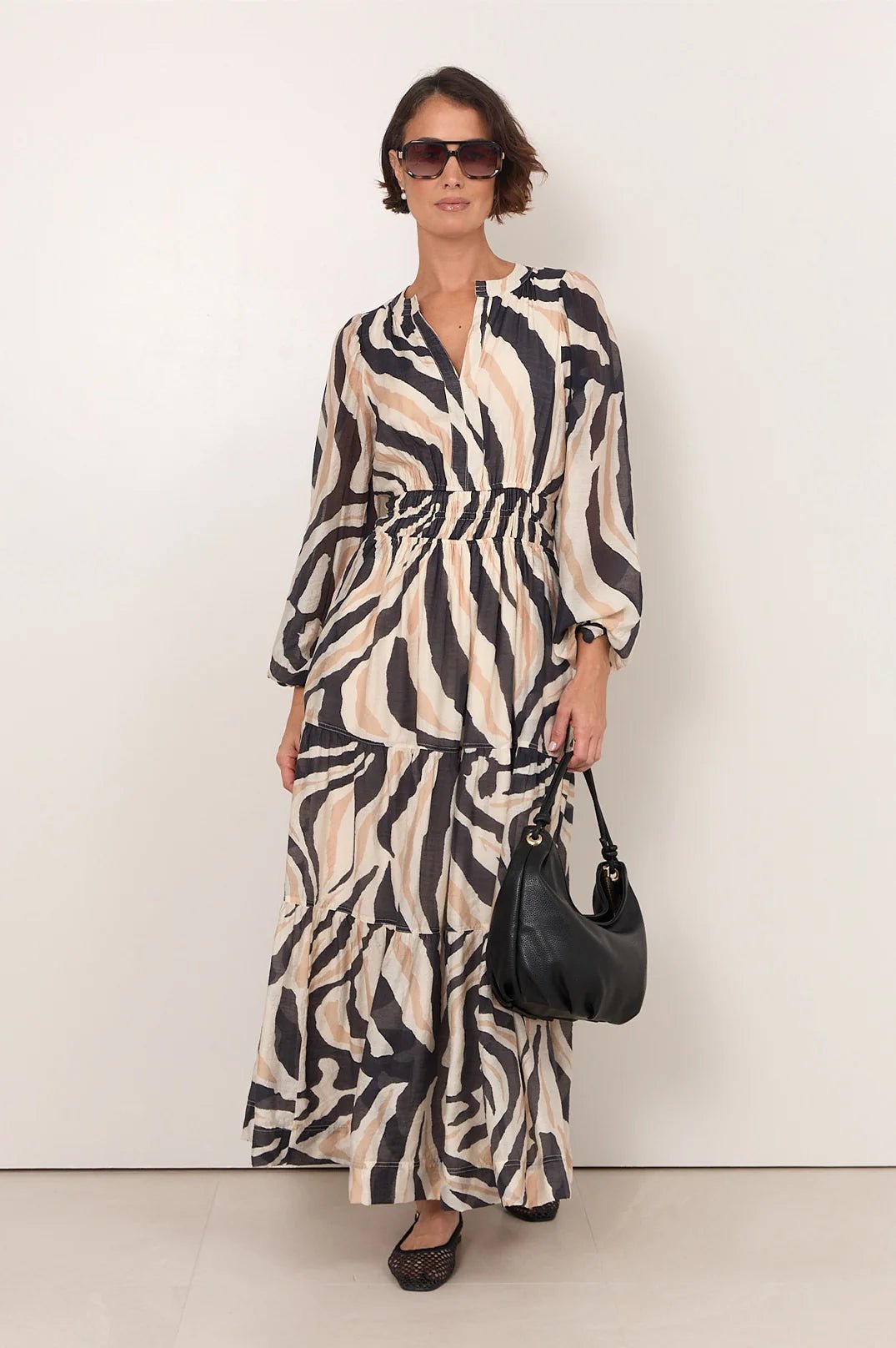 Violette Zebra Print Maxi Dress - Something For Me​​