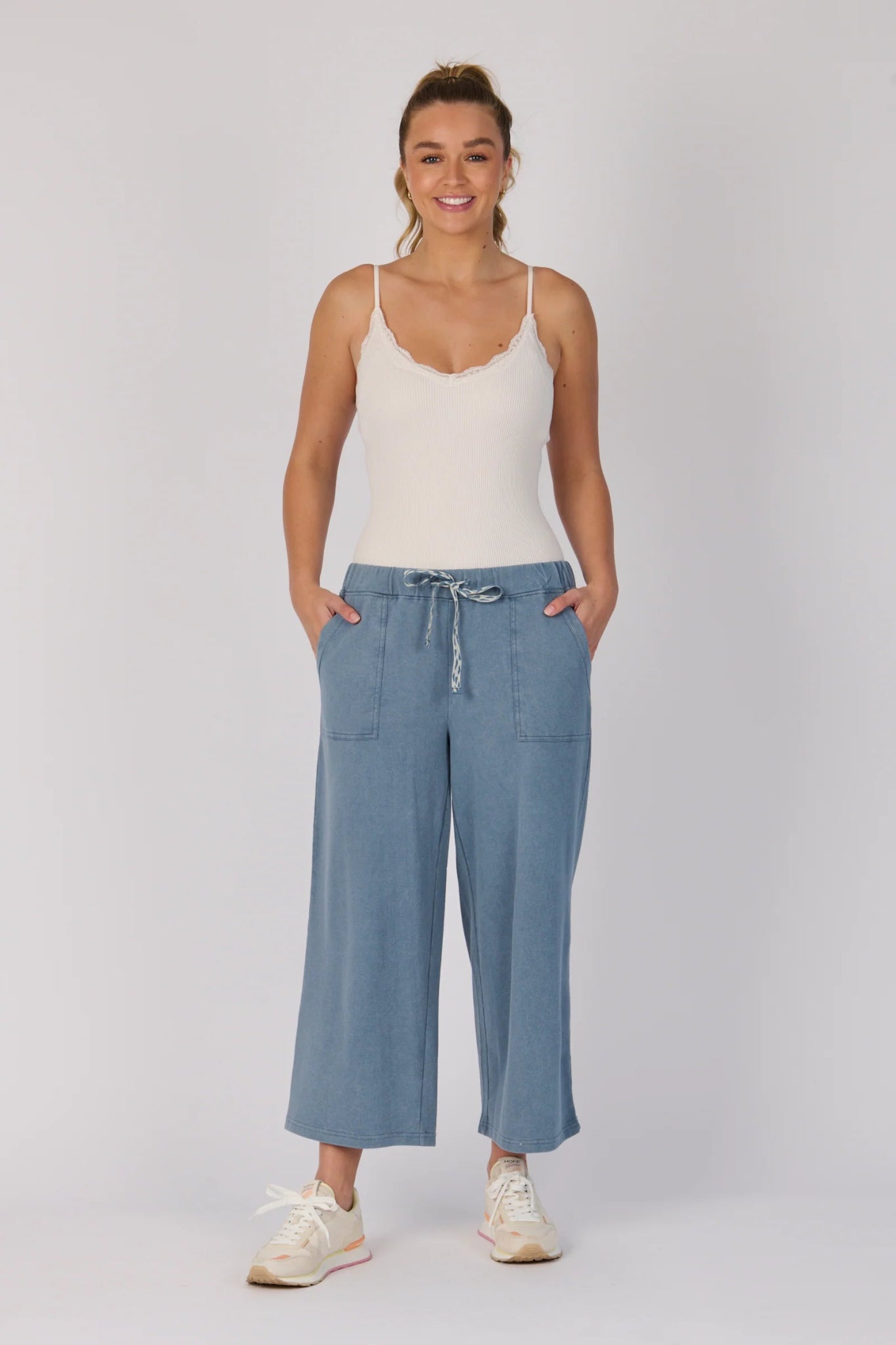Wide Leg Cullotte (Blue) - Something For Me​​