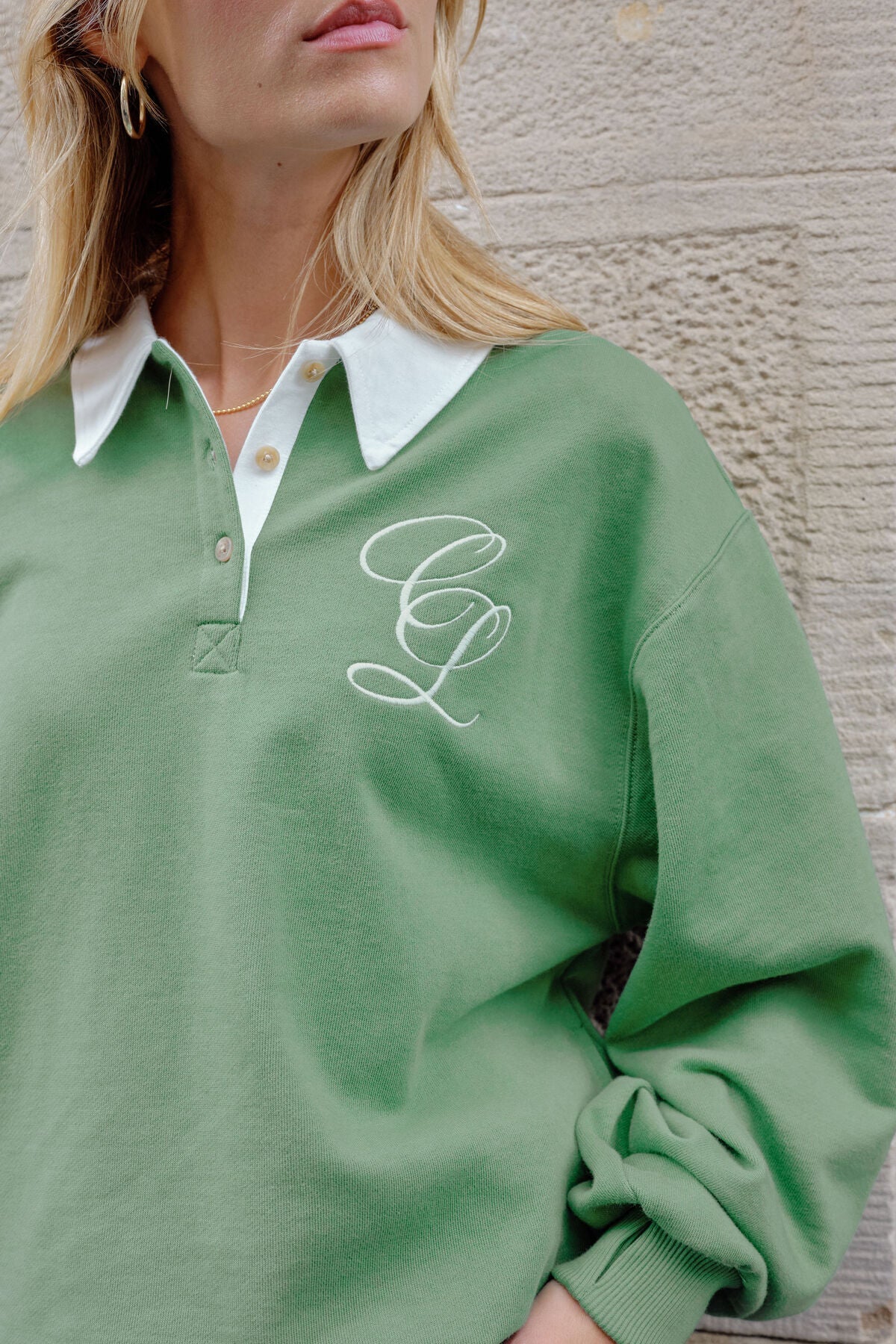 Wren Rugby Sweat (Pistachio White Club Logo) - Something For Me​​
