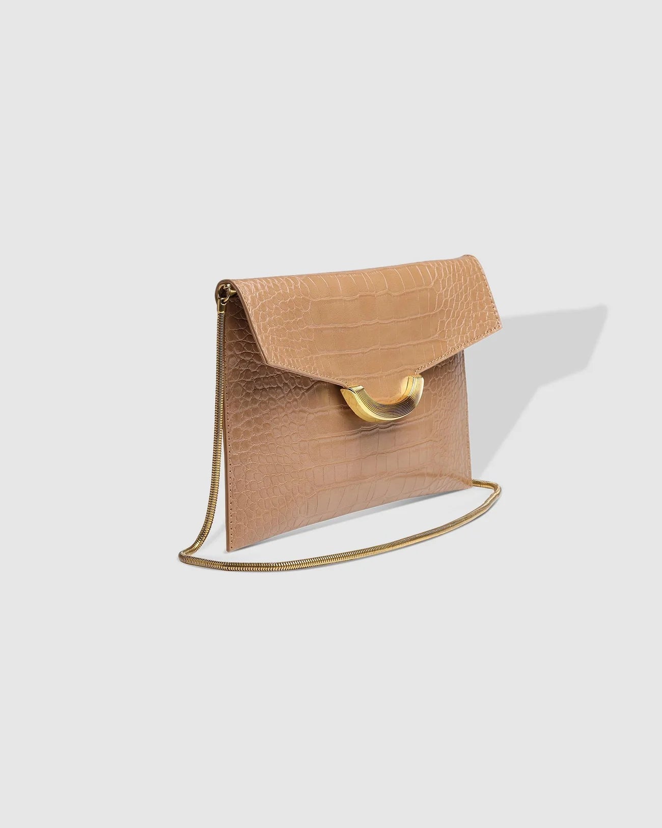Zoe Clutch (Croc Camel) - Something For Me​​