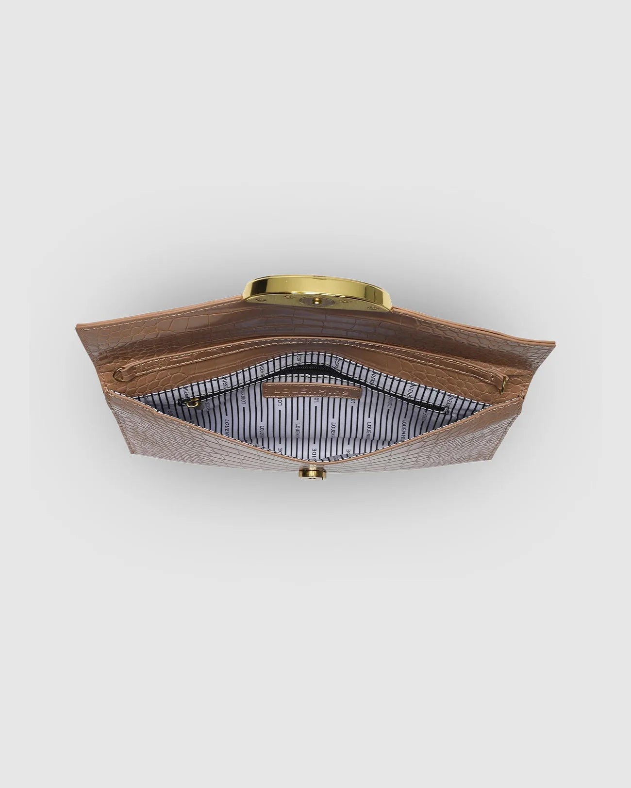 Zoe Clutch (Croc Camel) - Something For Me​​