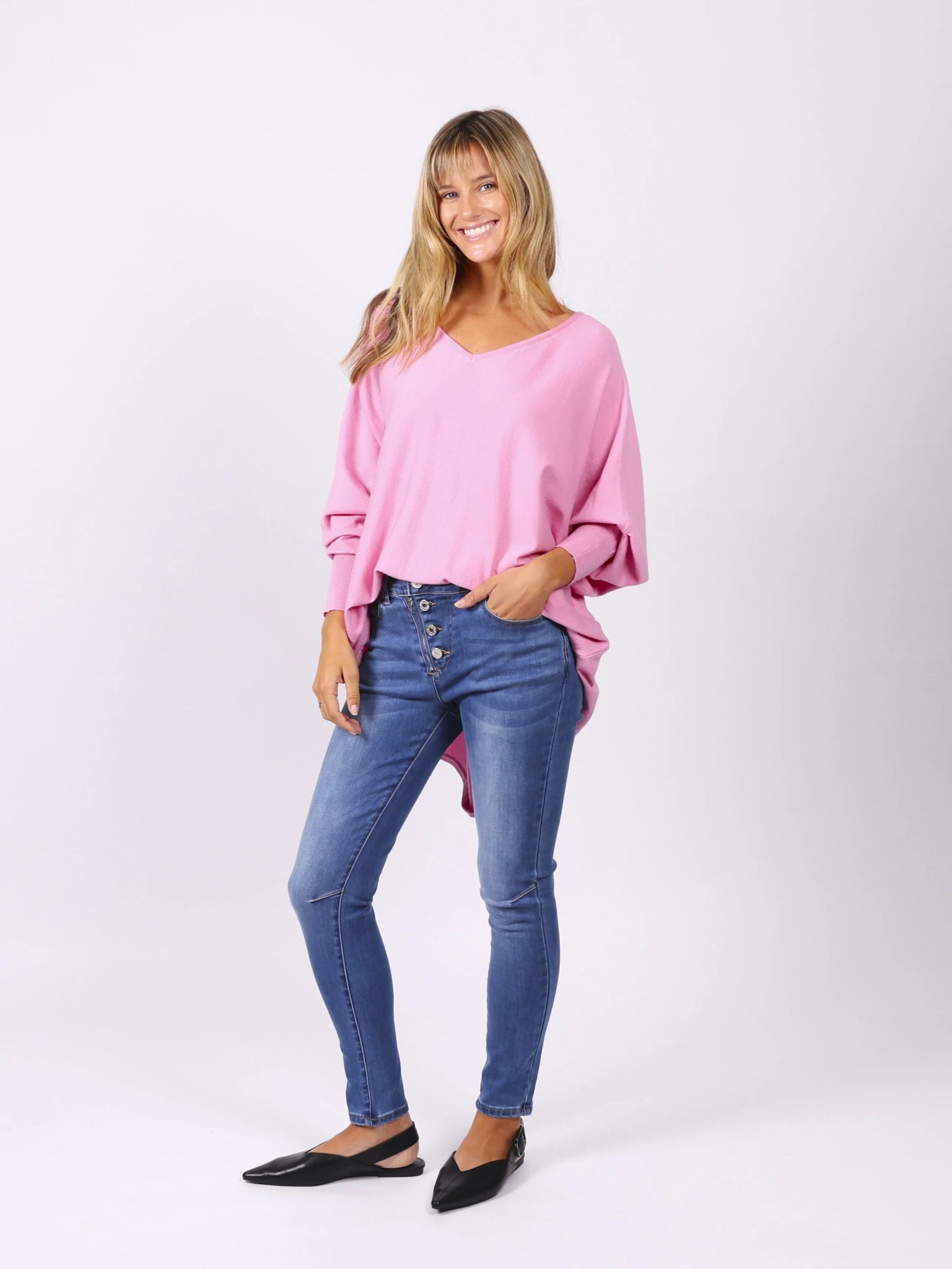 Zoe Oversized Knit Top (Blossom) - Something For Me​​