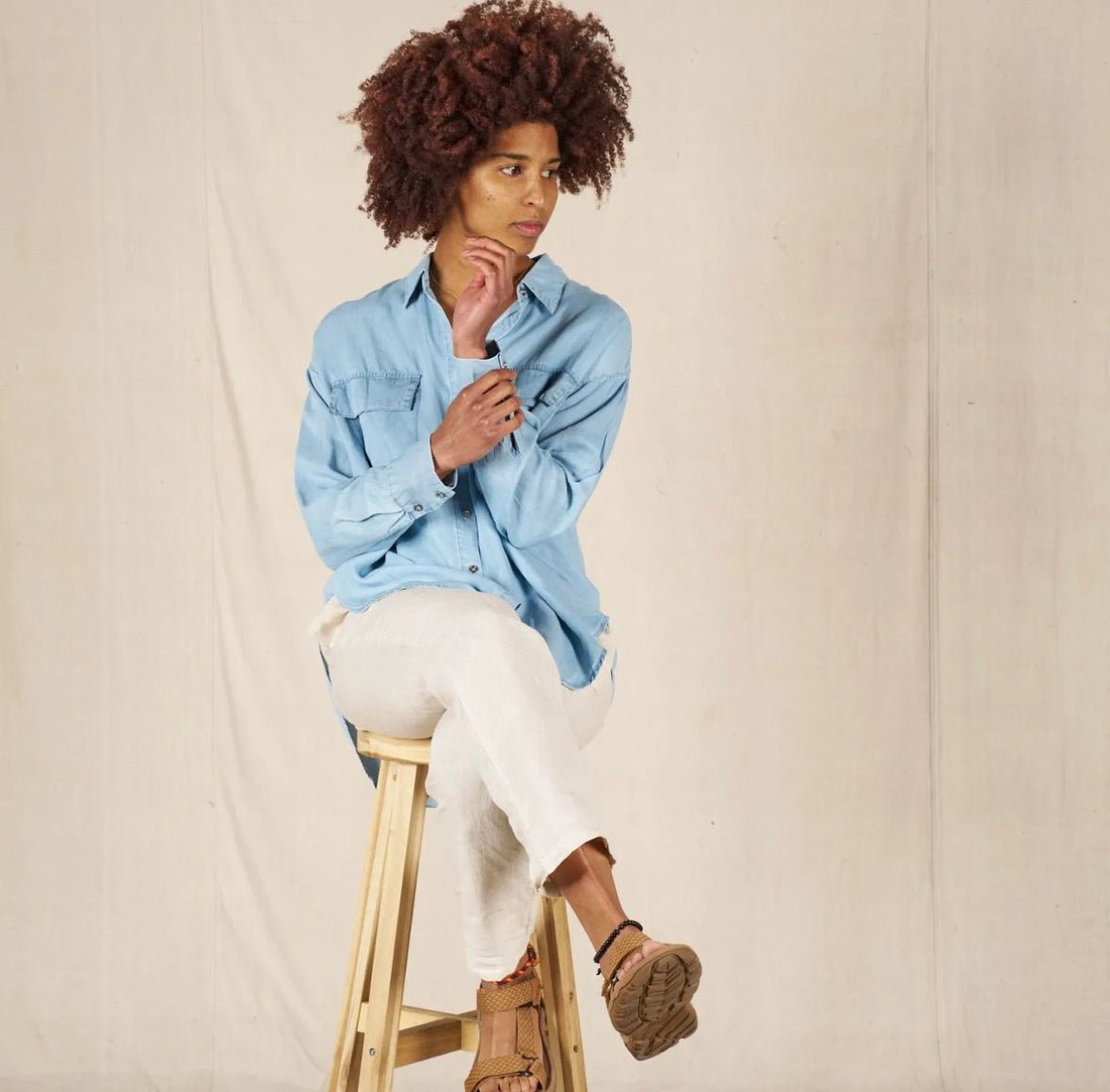 Abby Shirt (Light Blue) - Something For Me​​