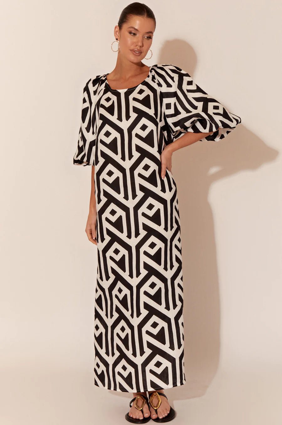 Annora Geometric Dress (Print) - Something For Me​​