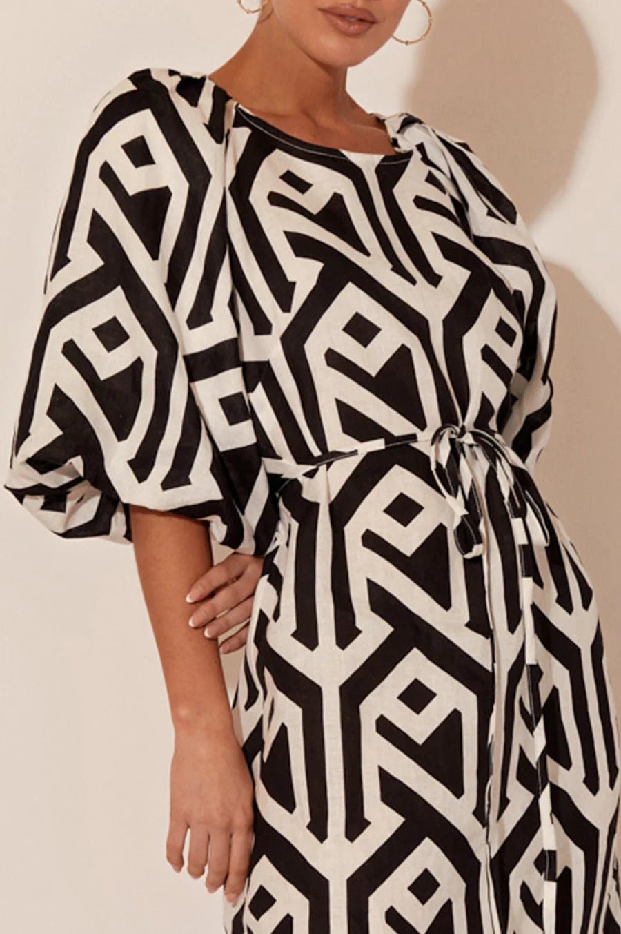 Annora Geometric Dress (Print) - Something For Me​​