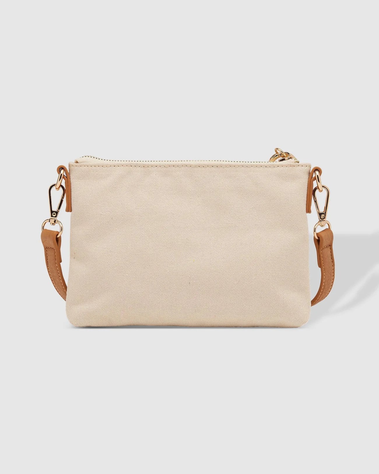 Baby Sophie Crossbody Bag (Cream Canvas/Camel) - Something For Me​​