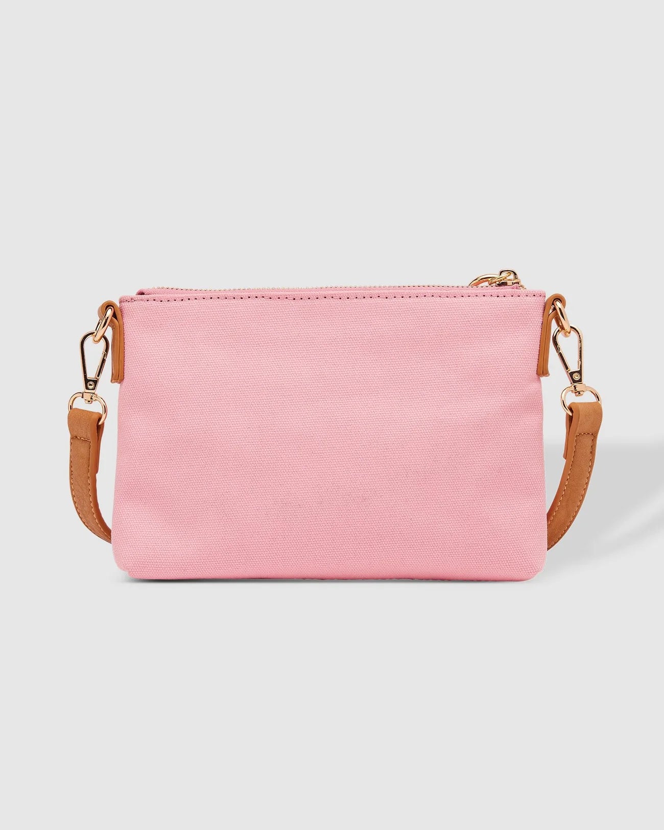 Baby Sophie Crossbody Bag (Pink Canvas/Camel) - Something For Me​​