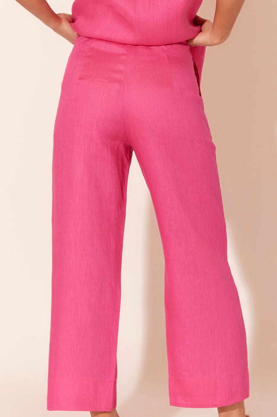 Delaney Linen Pant (Pink) - Something For Me​​