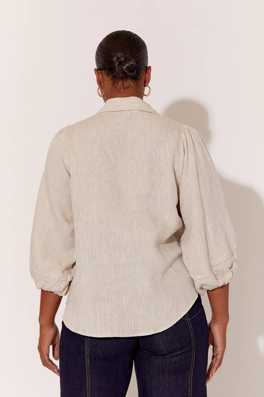 Esther Linen Shirt (Natural)  - Something For Me​​