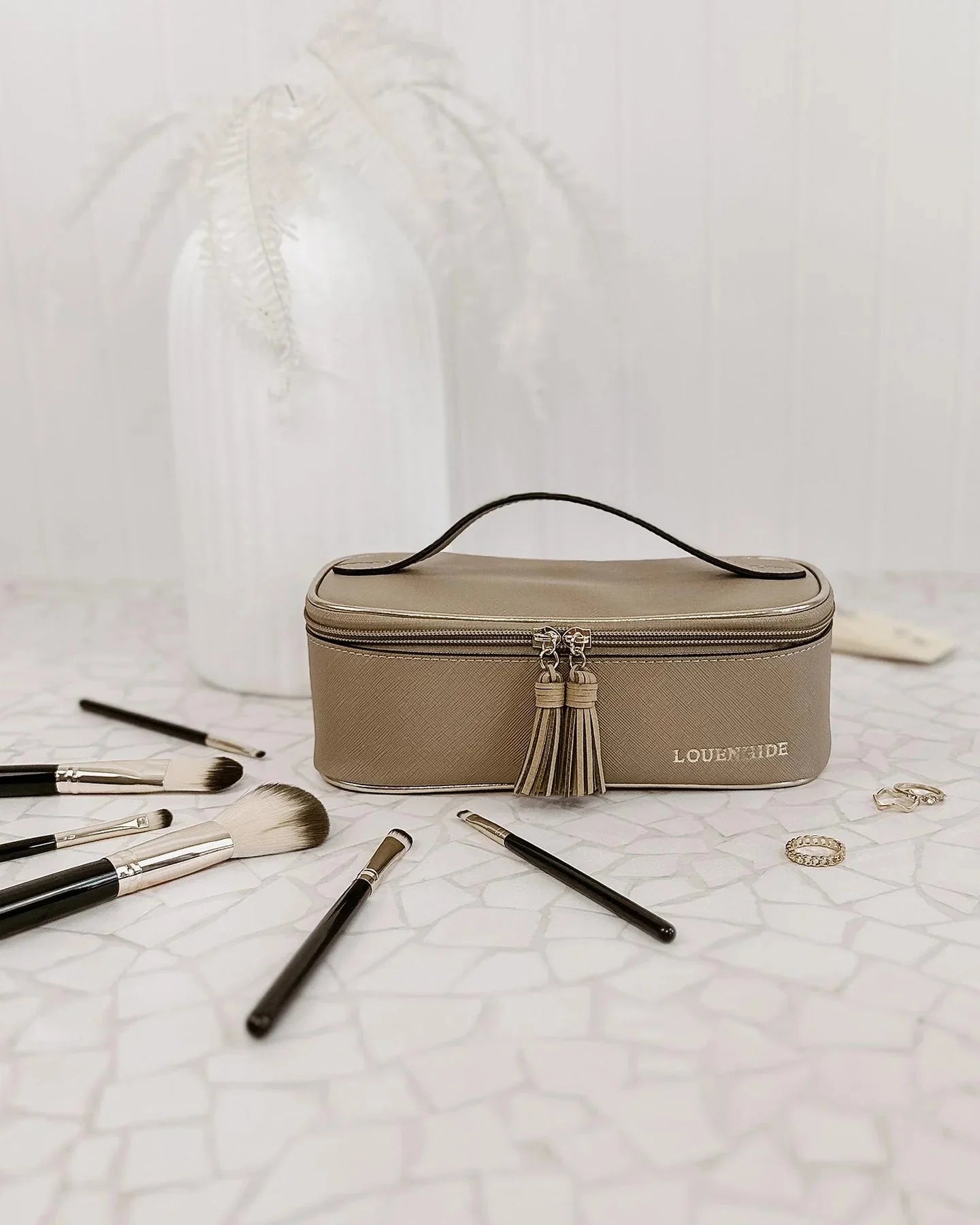 Fifi Cosmetic Case (Coffee) - Something For Me​​