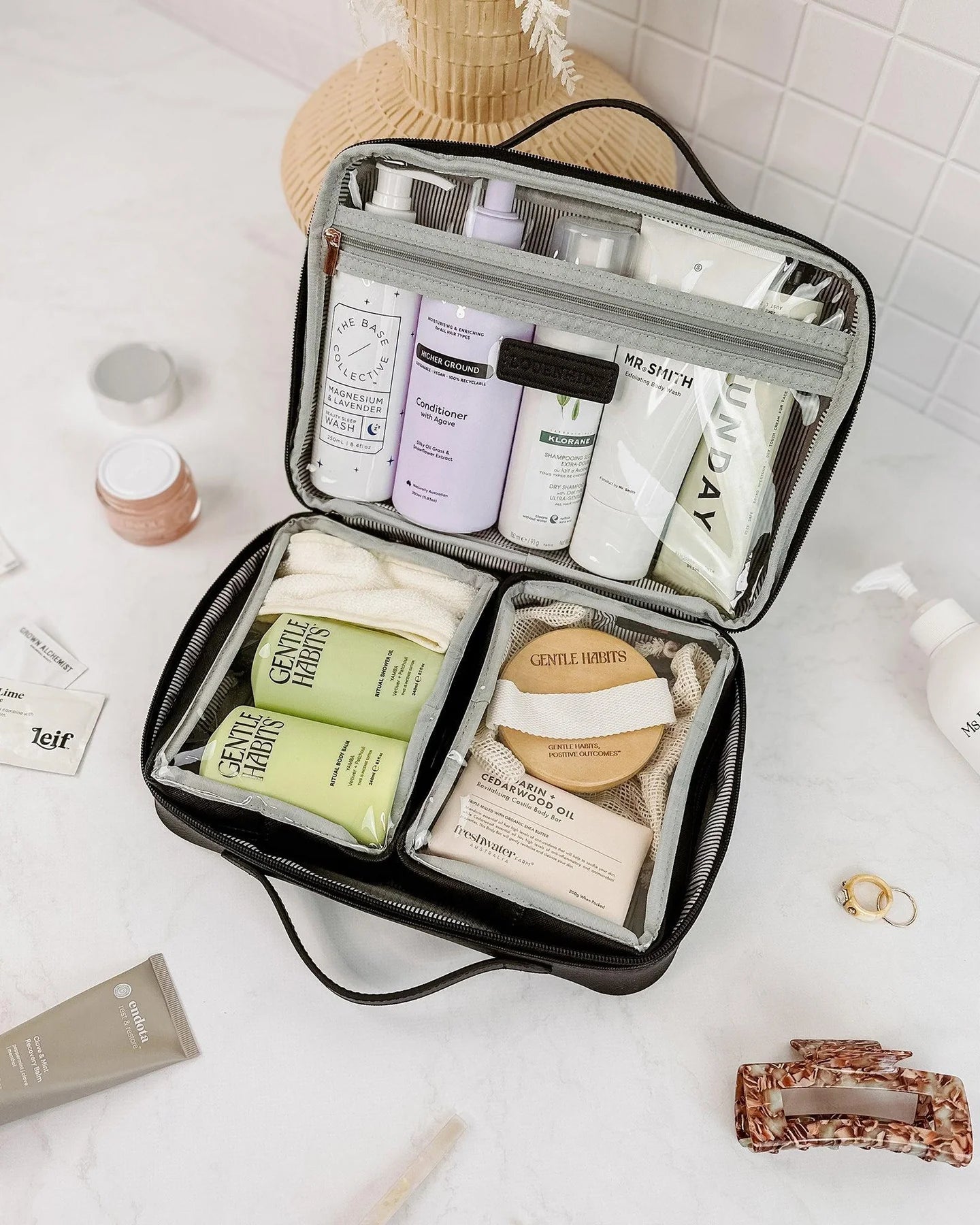 Georgie Cosmetic Case (Black) - Something For Me​​