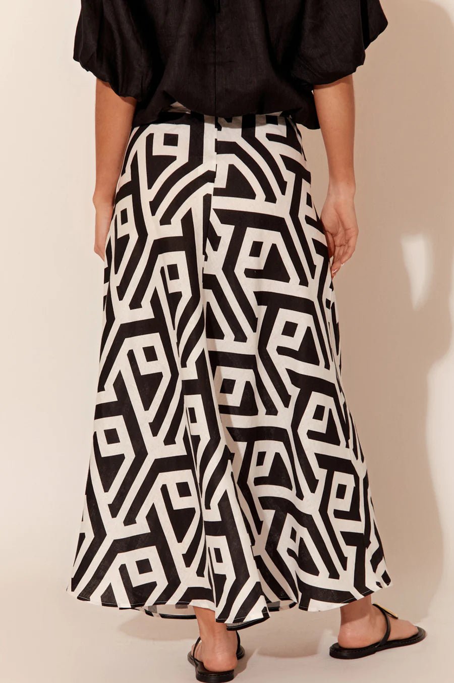 Lena Geometric Skirt (Print) - Something For Me​​