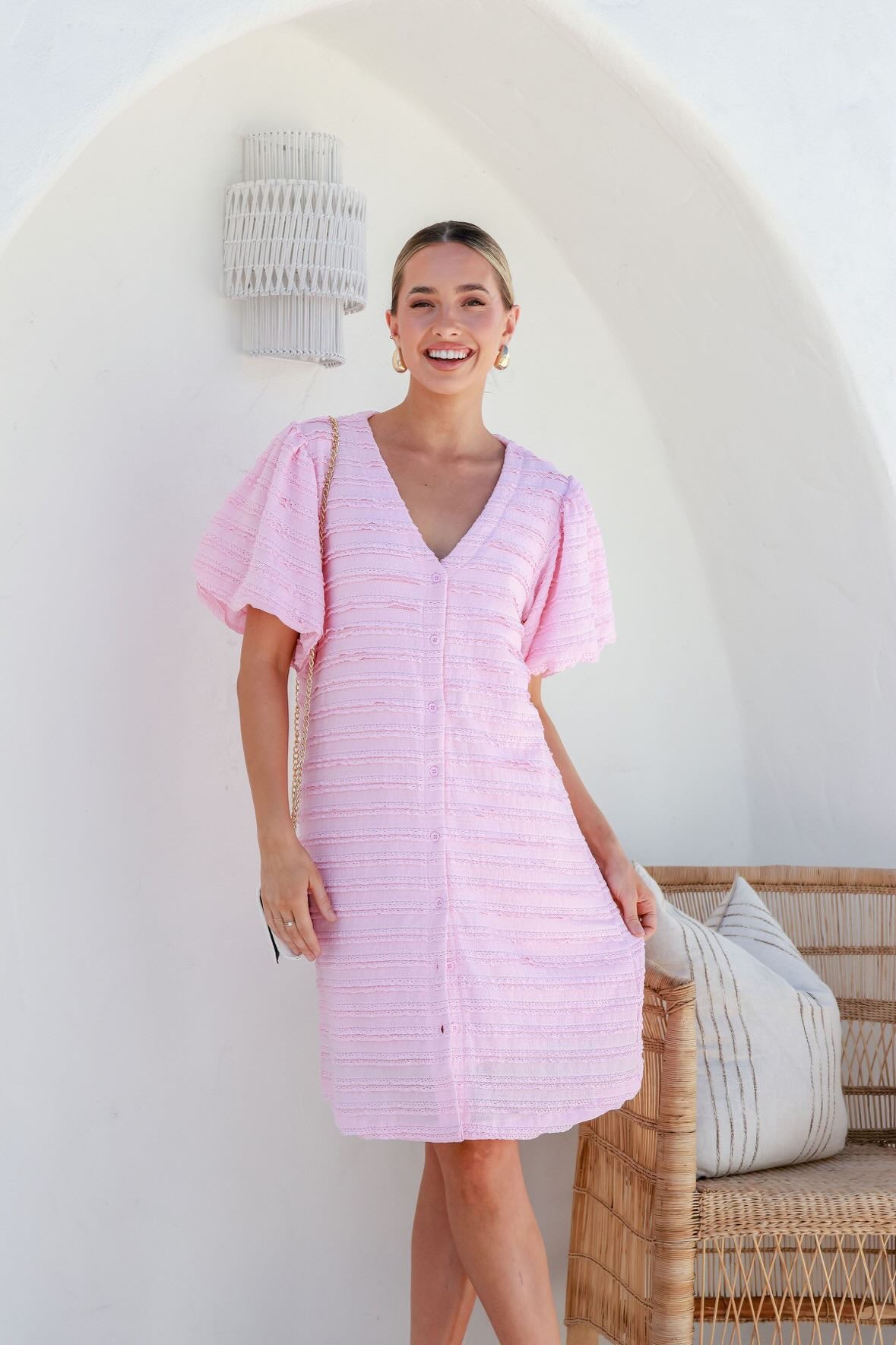 Libby Dress (Pink) - Something For Me​​