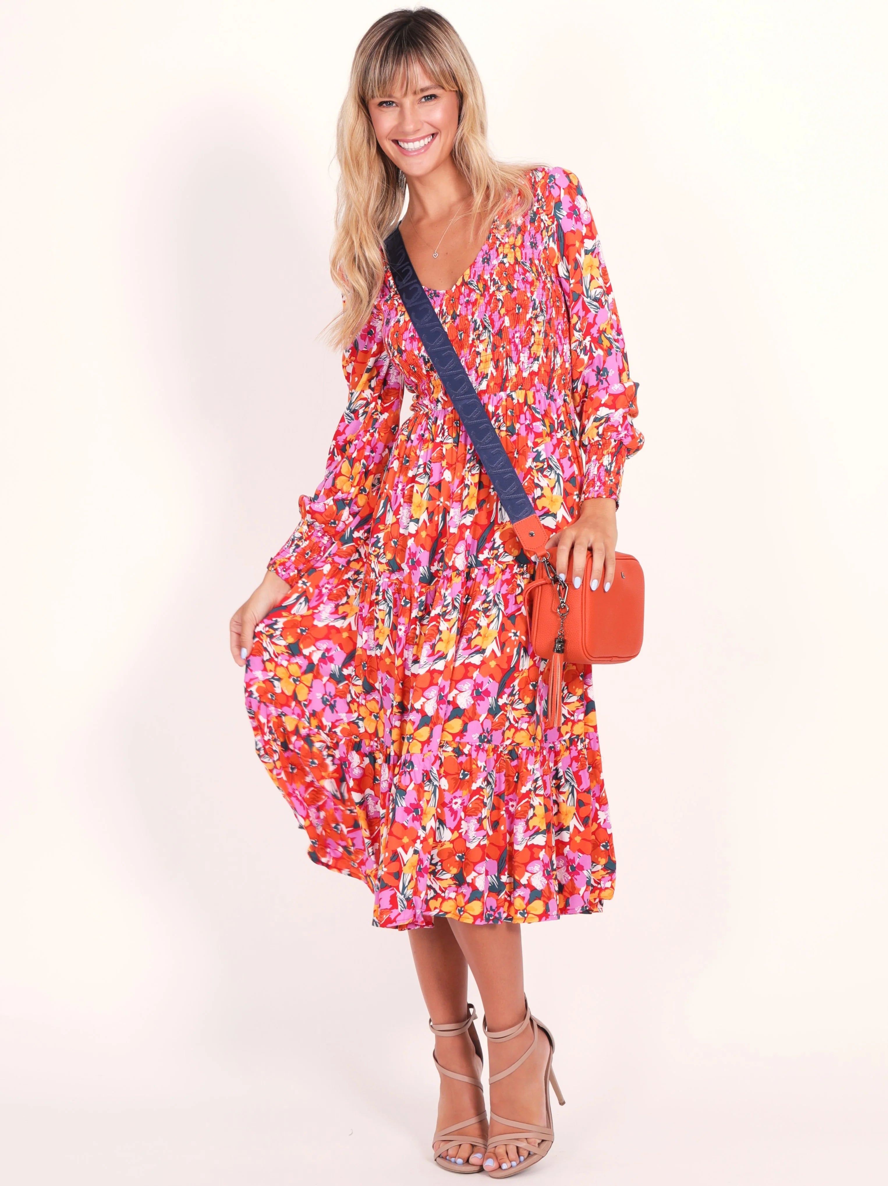 Phoenix Dress (Pink Floral) - Something For Me​​